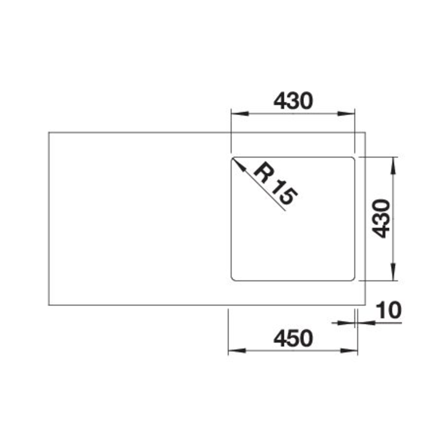 Blanco Solis 400-IF commande manuelle