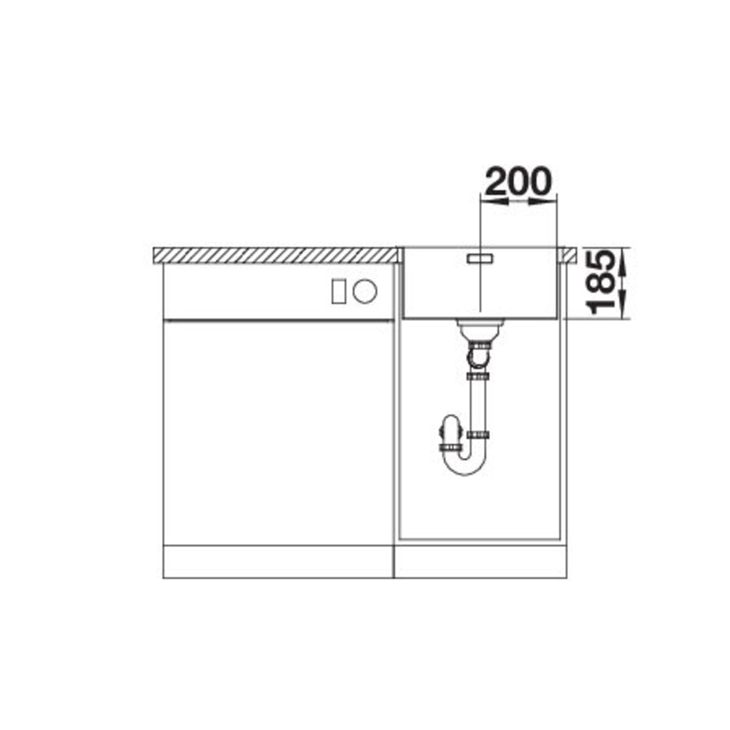Blanco Solis 400-IF commande manuelle
