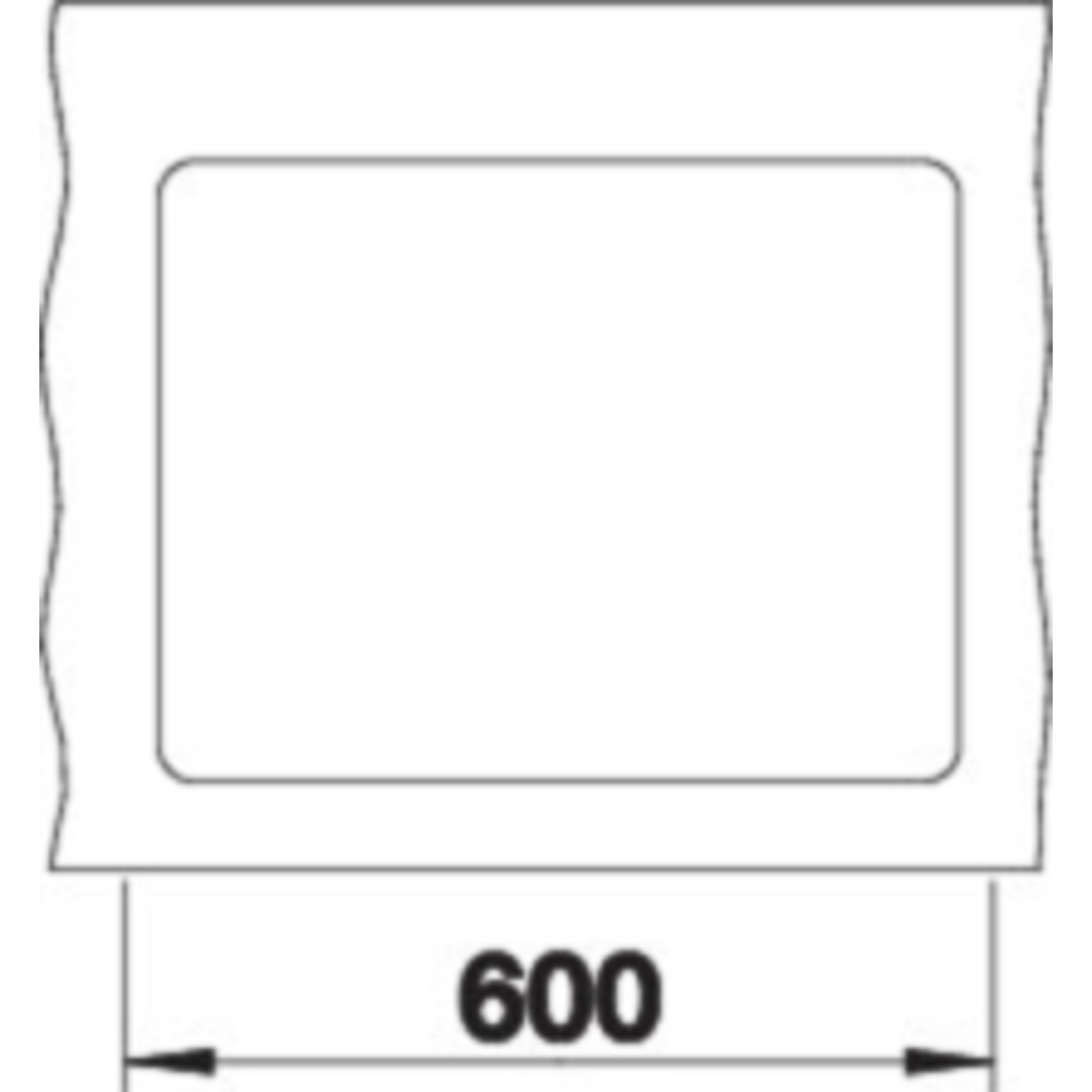 Subline spoeltafel 340/160-F zwart/noir manueel