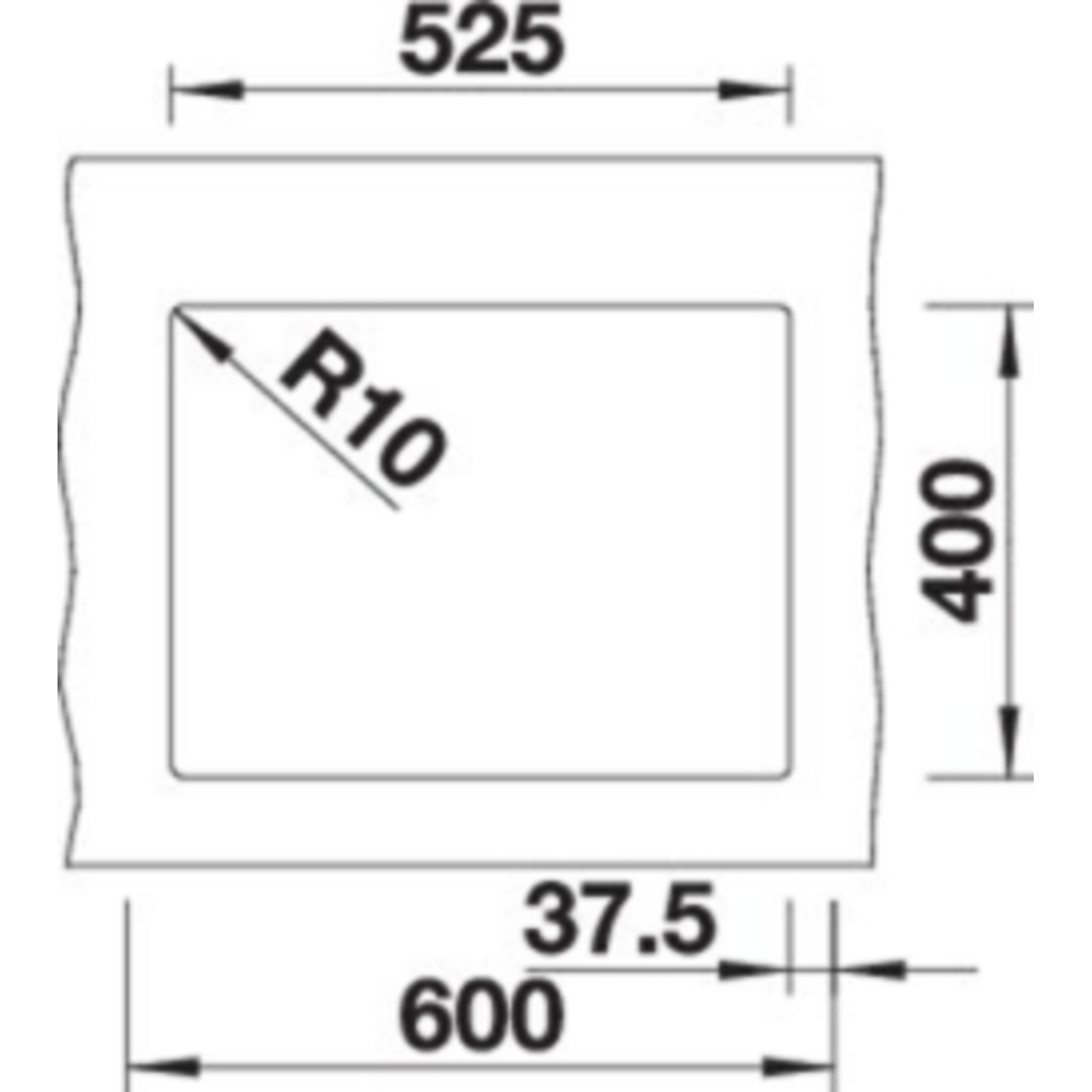 Blanco Subline 340/160-U g tartufo sans raccordement vidage