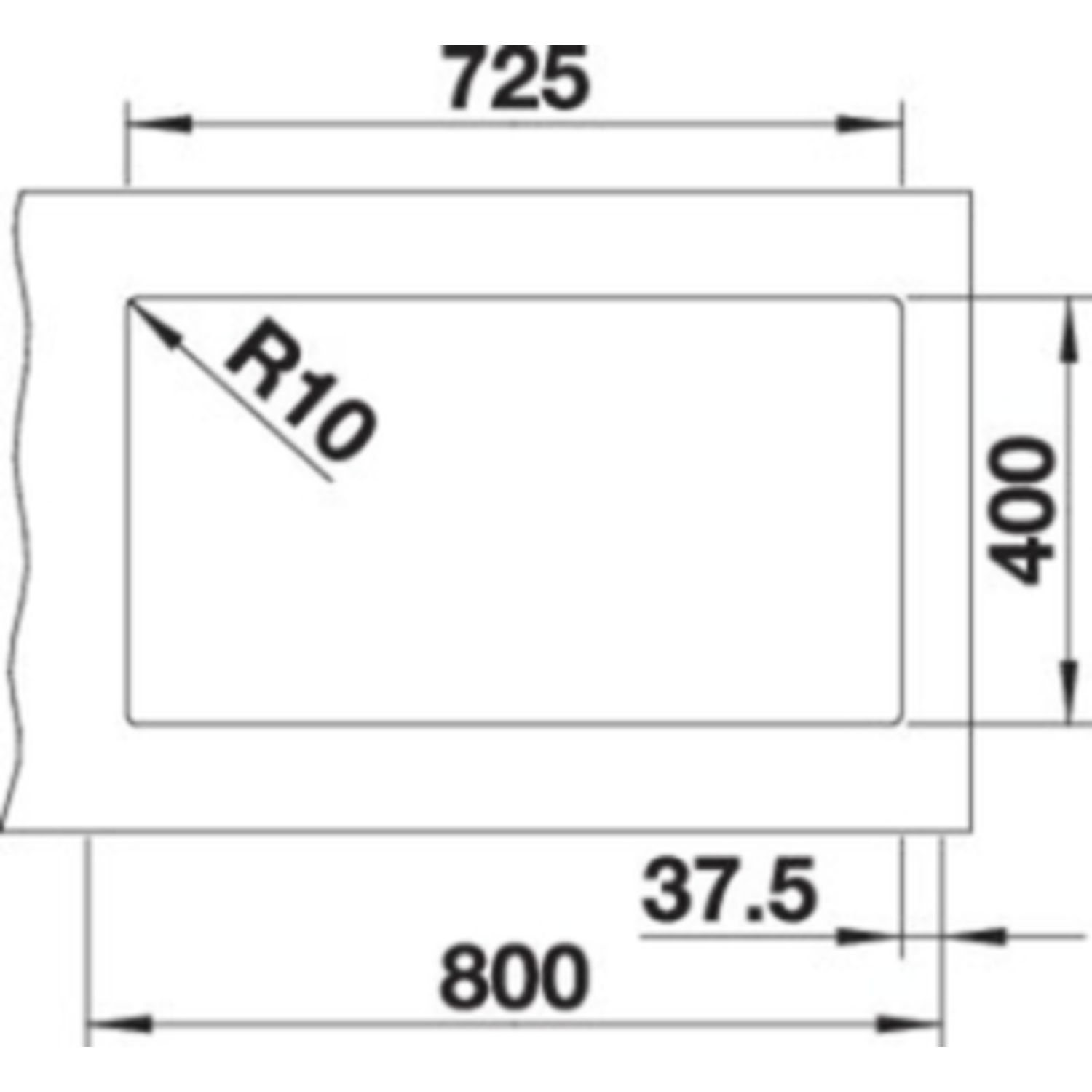 Blanco Subline 430/270-U ga café commande manuelle