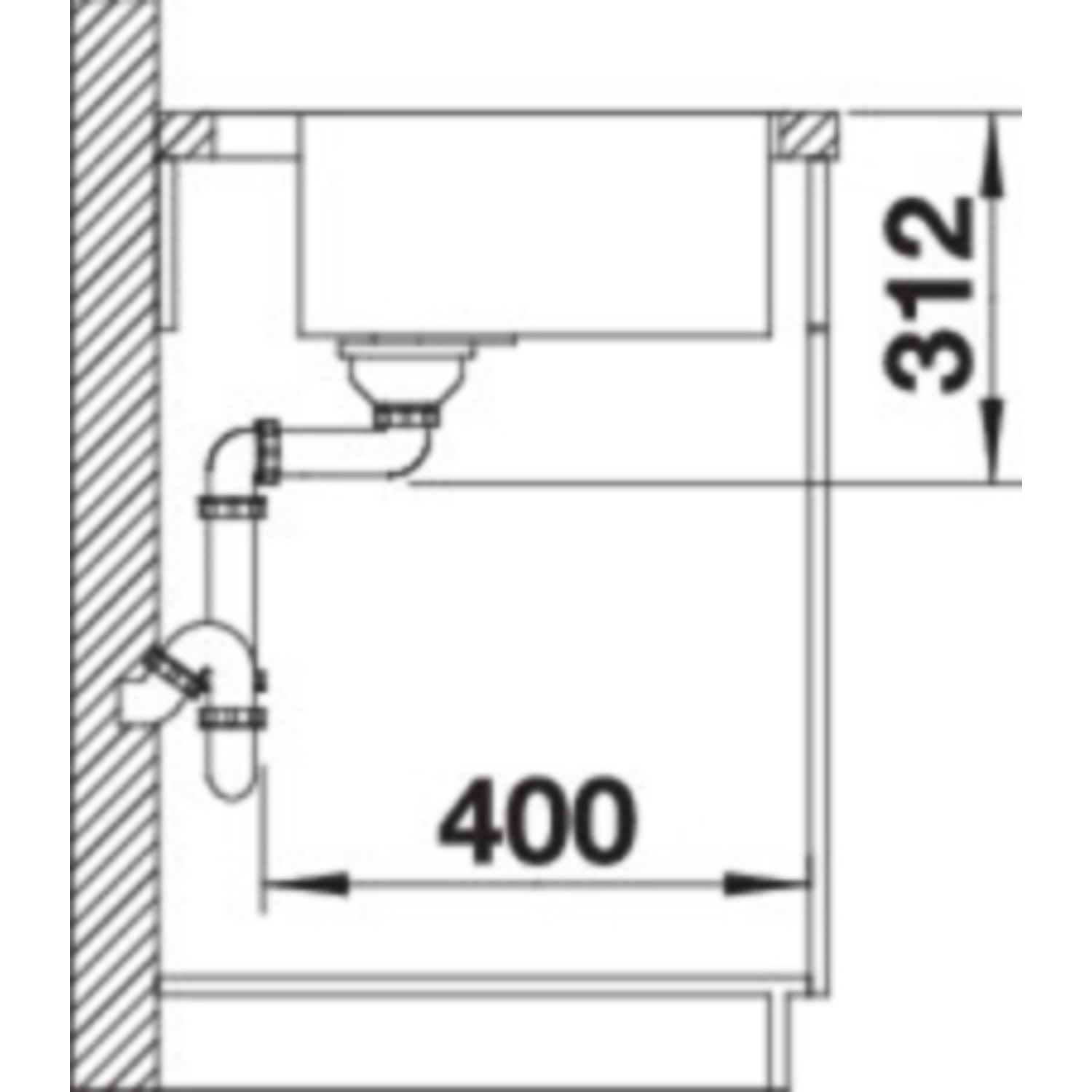Blanco Subline 500-IF/A steelframe blanc commande automatique