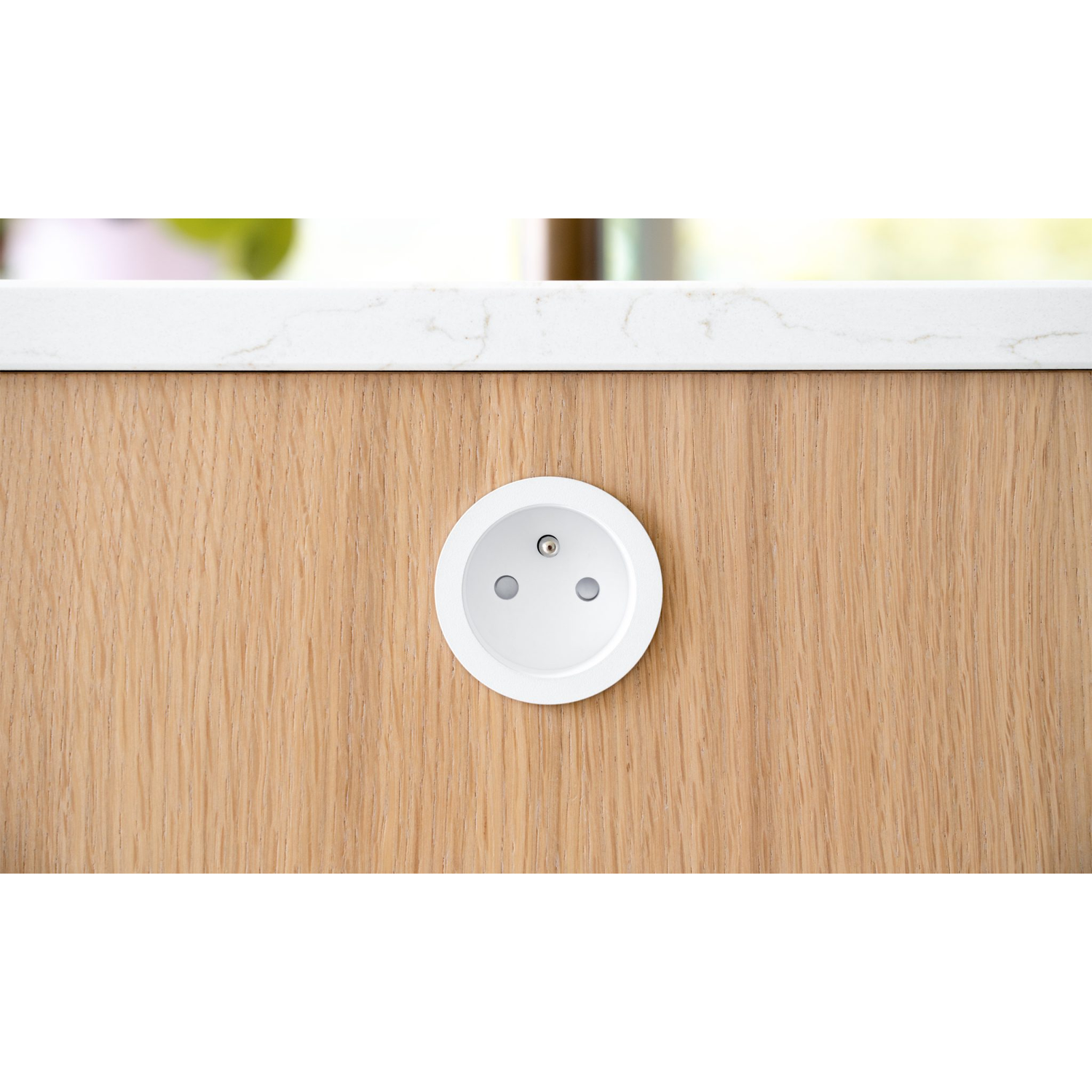 Rond 2.0 - multifit prise b-f blanc alu 