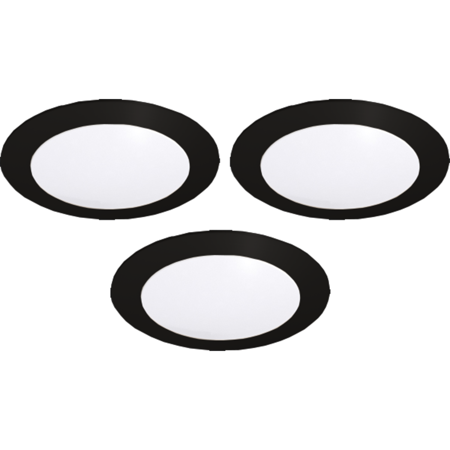 Hera set 3 x FR-68 led 4W 24V 3000K zwart+ transfo led 15