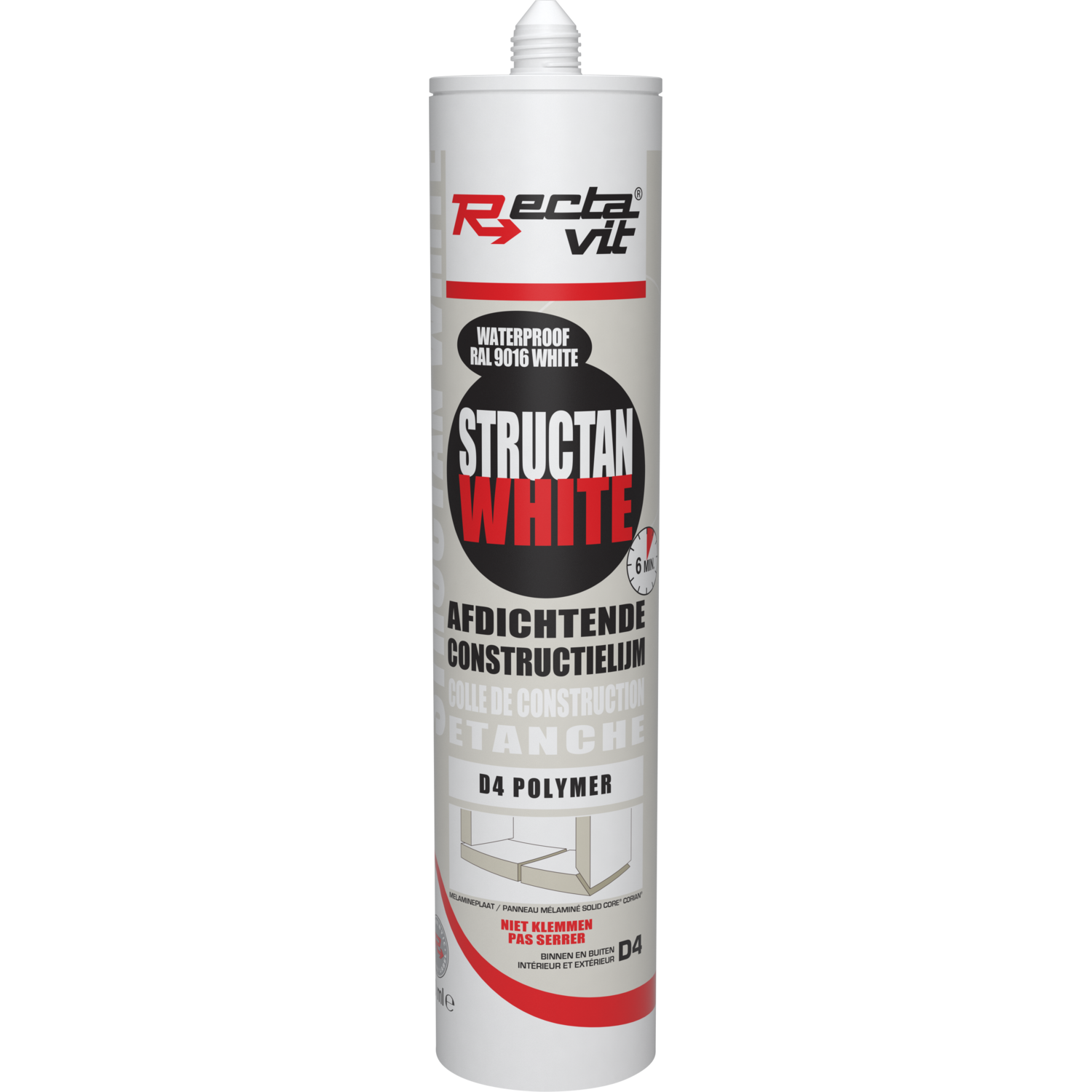 Rectavit structan white ral9016 d4 290ml 