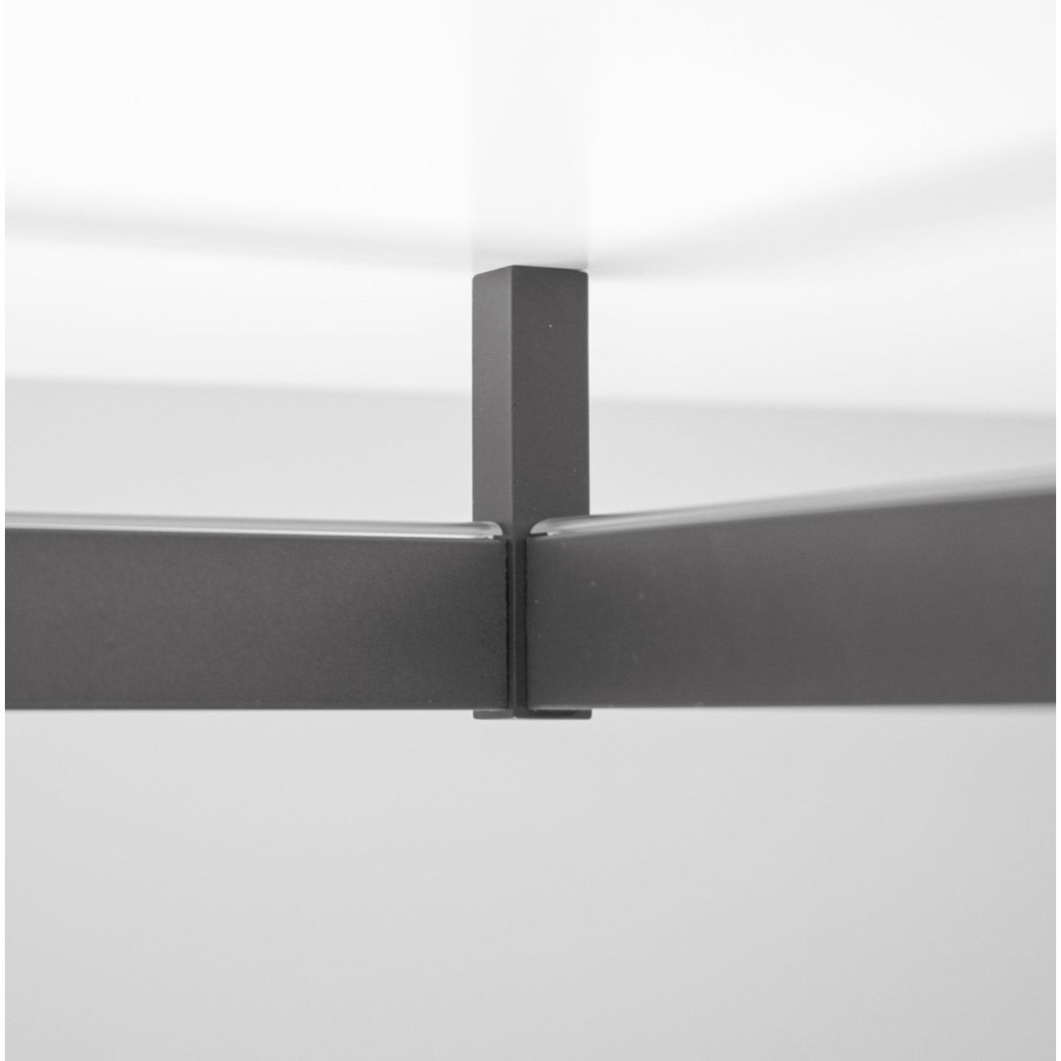 Barre pend. rectang. linear alu noir 10x30x2500mm  profilé pvc