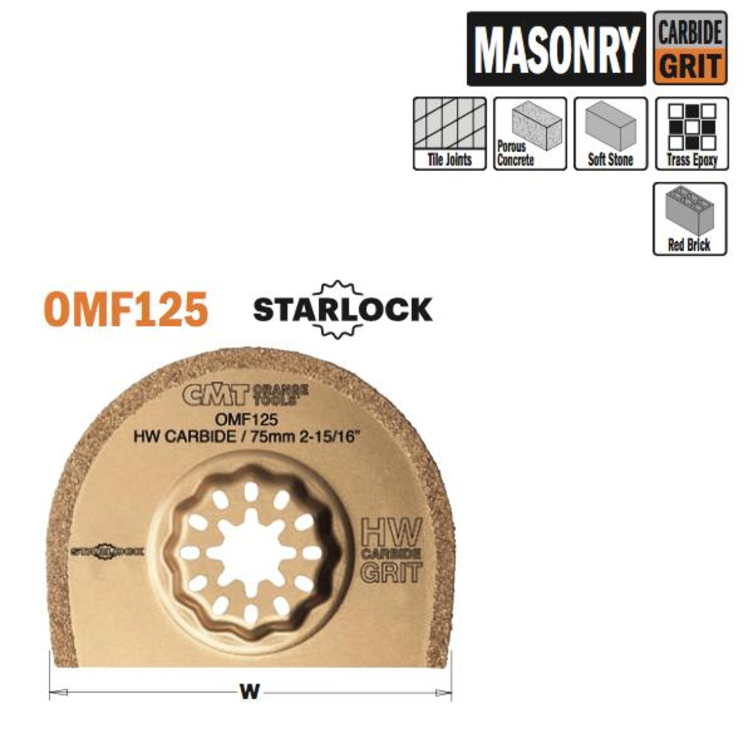 75mm disque carbure multi construct-i=1,2mm 1pc 