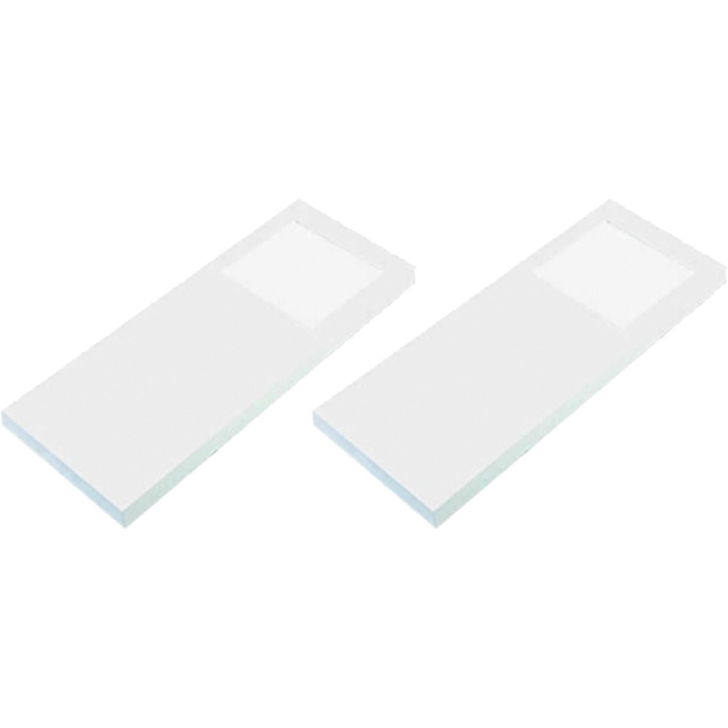 Hera set 2 x slim-pad F Led 5w 24V 3000K blanc + transfo Led 15