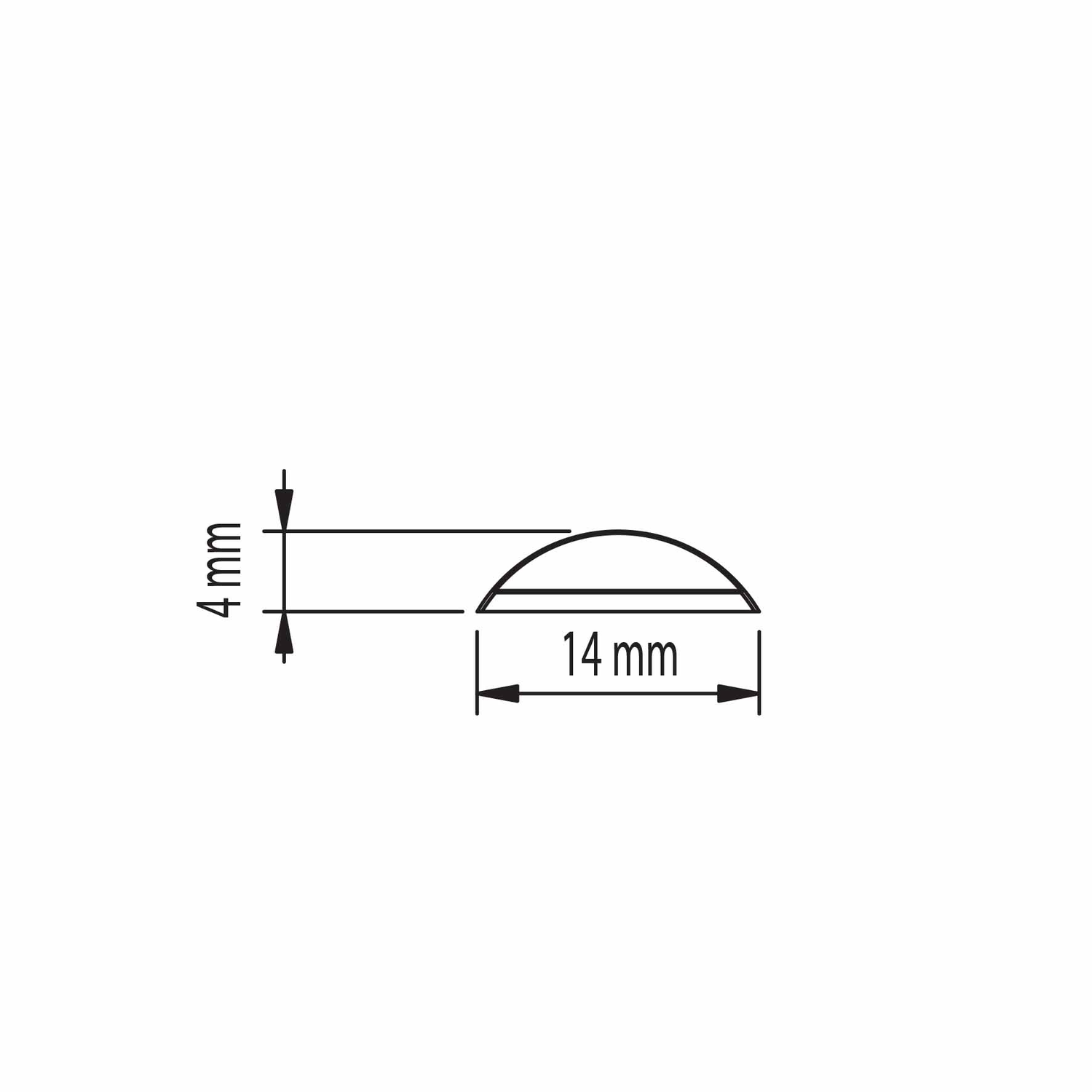 Repose-plat plan de travail inox 6 strips x 296mm  autocollant