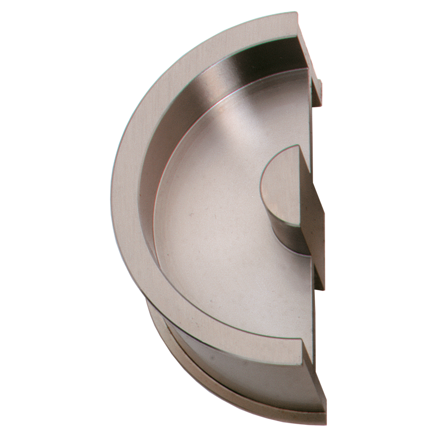 Schuifdeurgreep moon 40mm grafiet