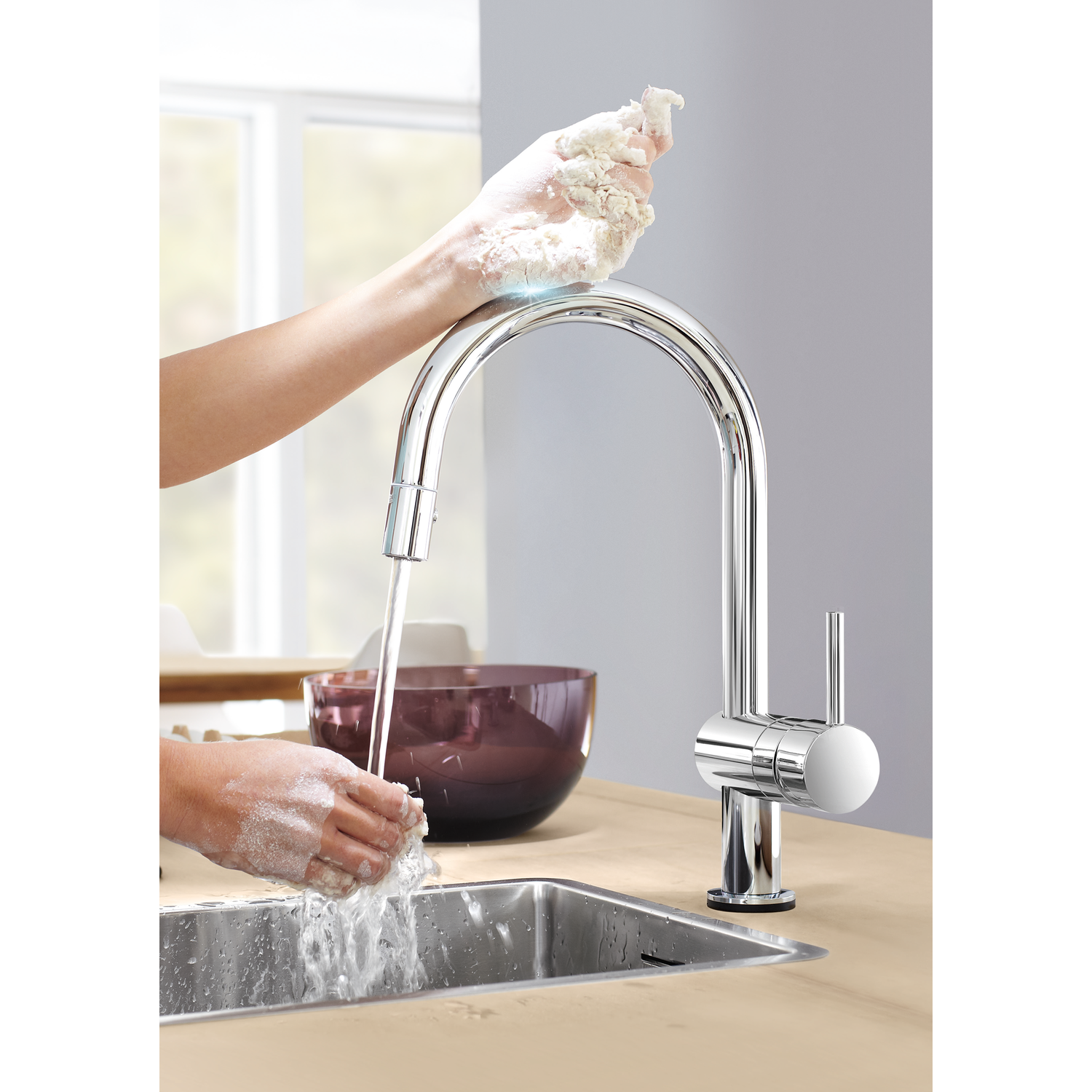 Grohe minta touch l electronische mengkraan chroom