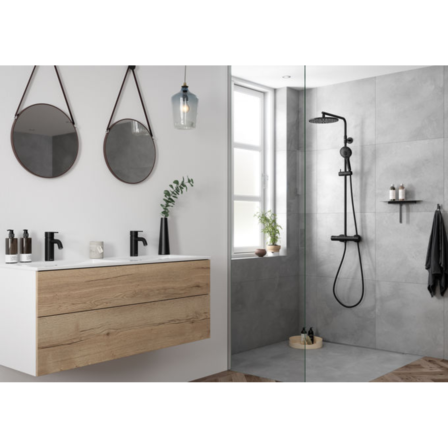 Damixa silhouet pr lavabo small noir mat  