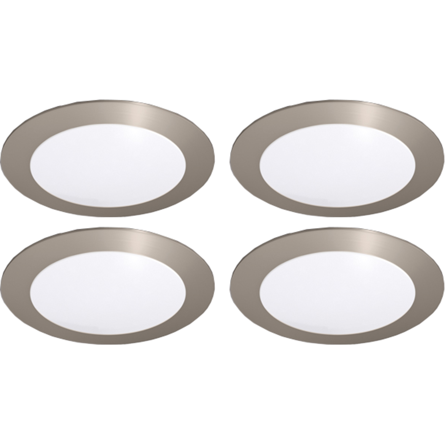 Hera set 4 x fr-68 Led 4w 24V 3000K look inox +transfo Led 30 