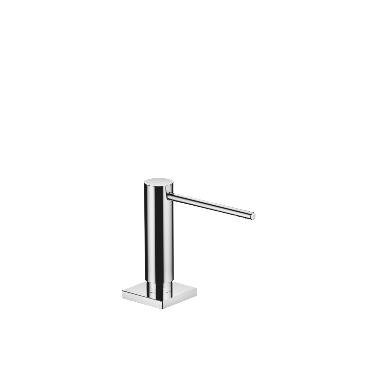 Distributeur avec rosace carré chrome 