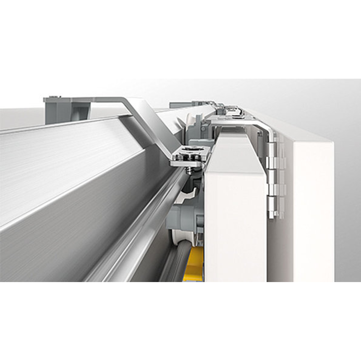 TopLine L, Kit de pièces de coulissage et de guidage,  18 à 30 mm, à 2 portes, Porte avant droite