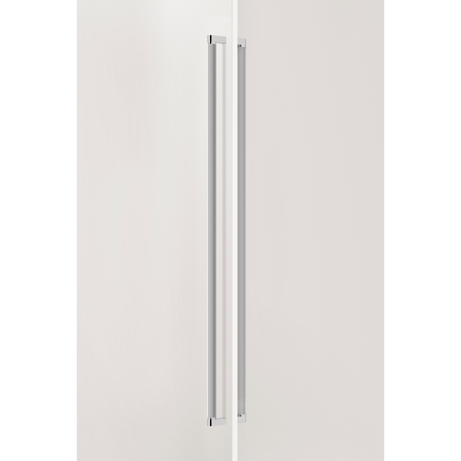 Deurgreep dubbel BROOKLYN BIG BA1056 L1074 aluminium gepolijst nikkel