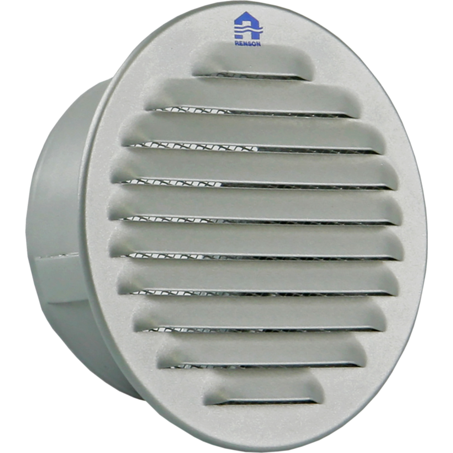 Grille a pales ronde 435r d.115mm alu ral 9006  