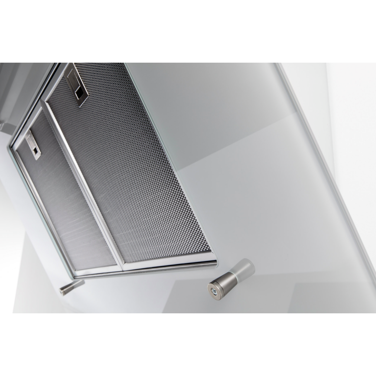 Novy Vision 75 cm blanc verre hotte murale recirc 
