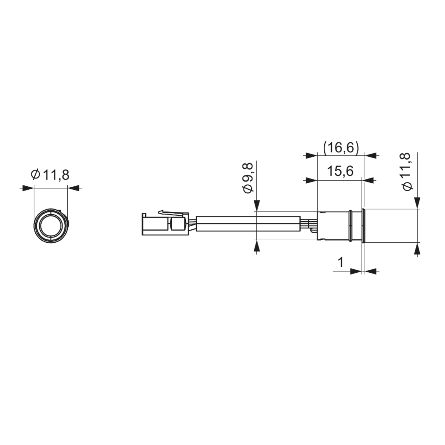 Mec Driver IR-sensor zwart