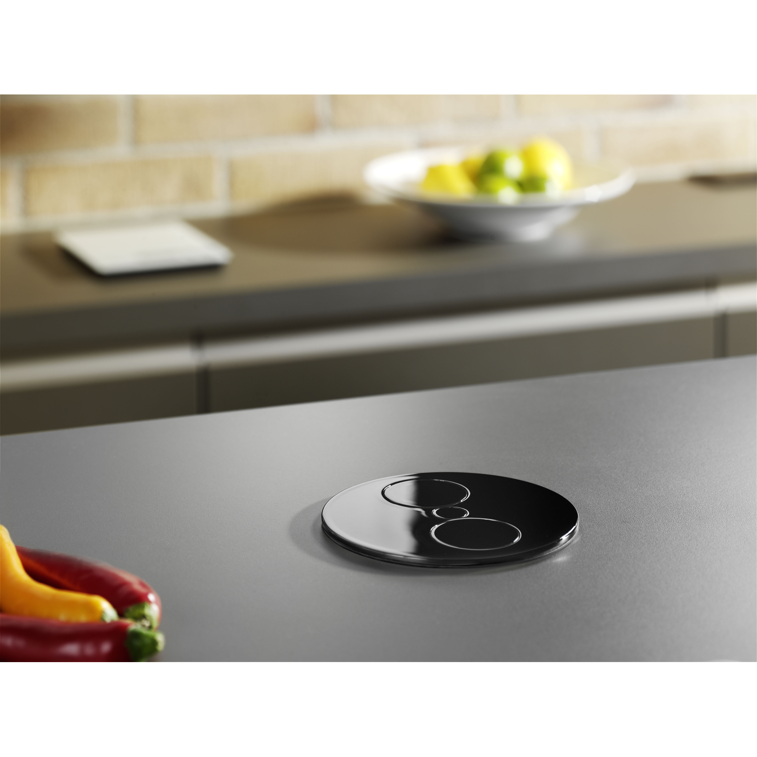 Twist mat zwart d-nl-l 2 stopcontacten -- 931.150*