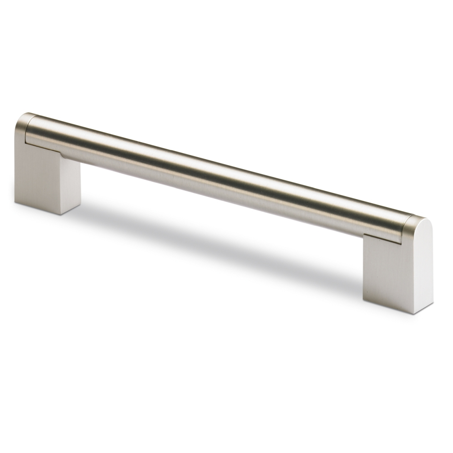 Poignée Brema, entraxe de perçages 96, L 108 mm, B 14 mm, H 35 mm, inox brossé / aspect inox brossé