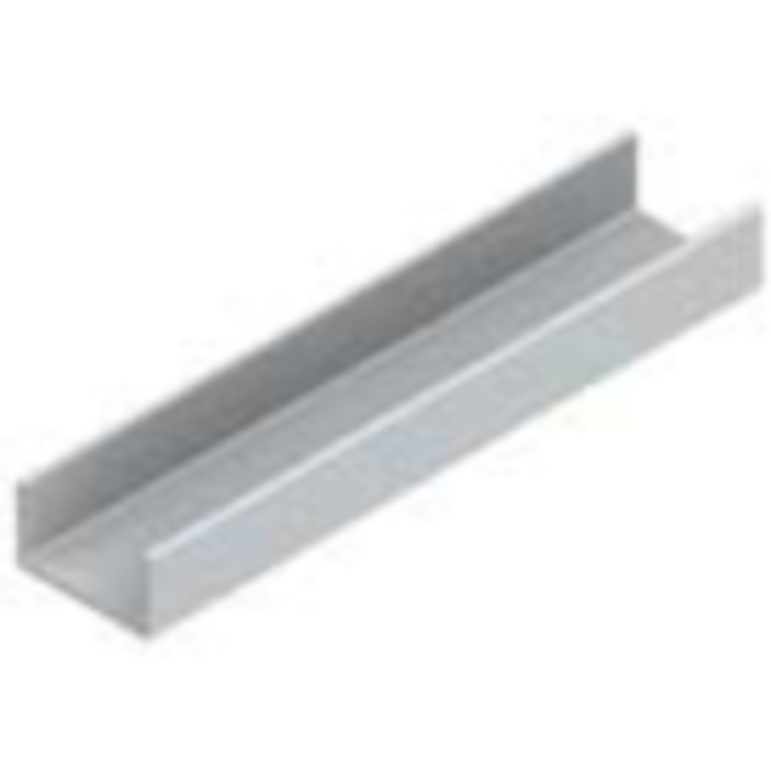 Profil-U horizontal PRU19-85 4m alu argent  