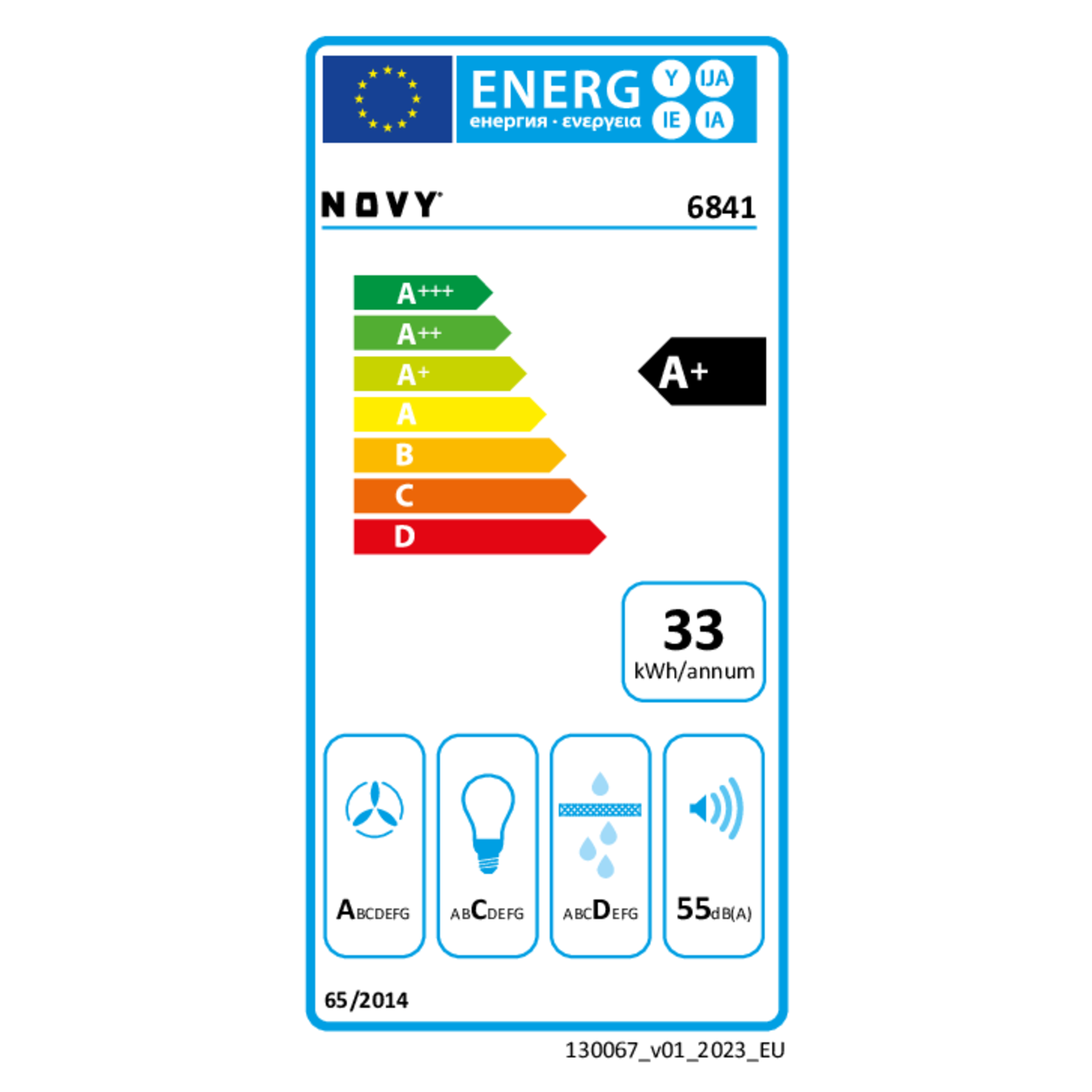 Novy Pureline 120 cm wit motor met Led