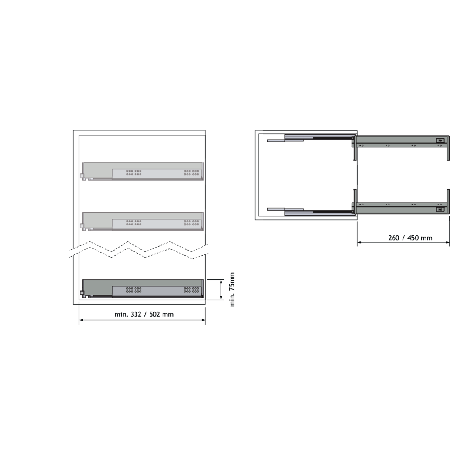 Chic line ladeset antraciet h.75 d.322mm