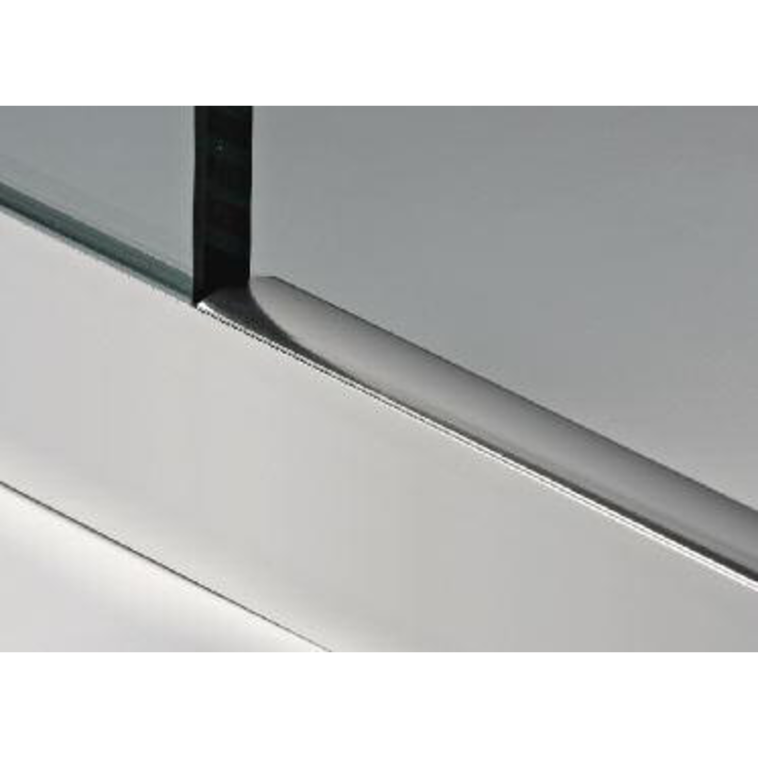 Profil supérieur arrondi, B16 H13.5 L3000, aluminium brillant