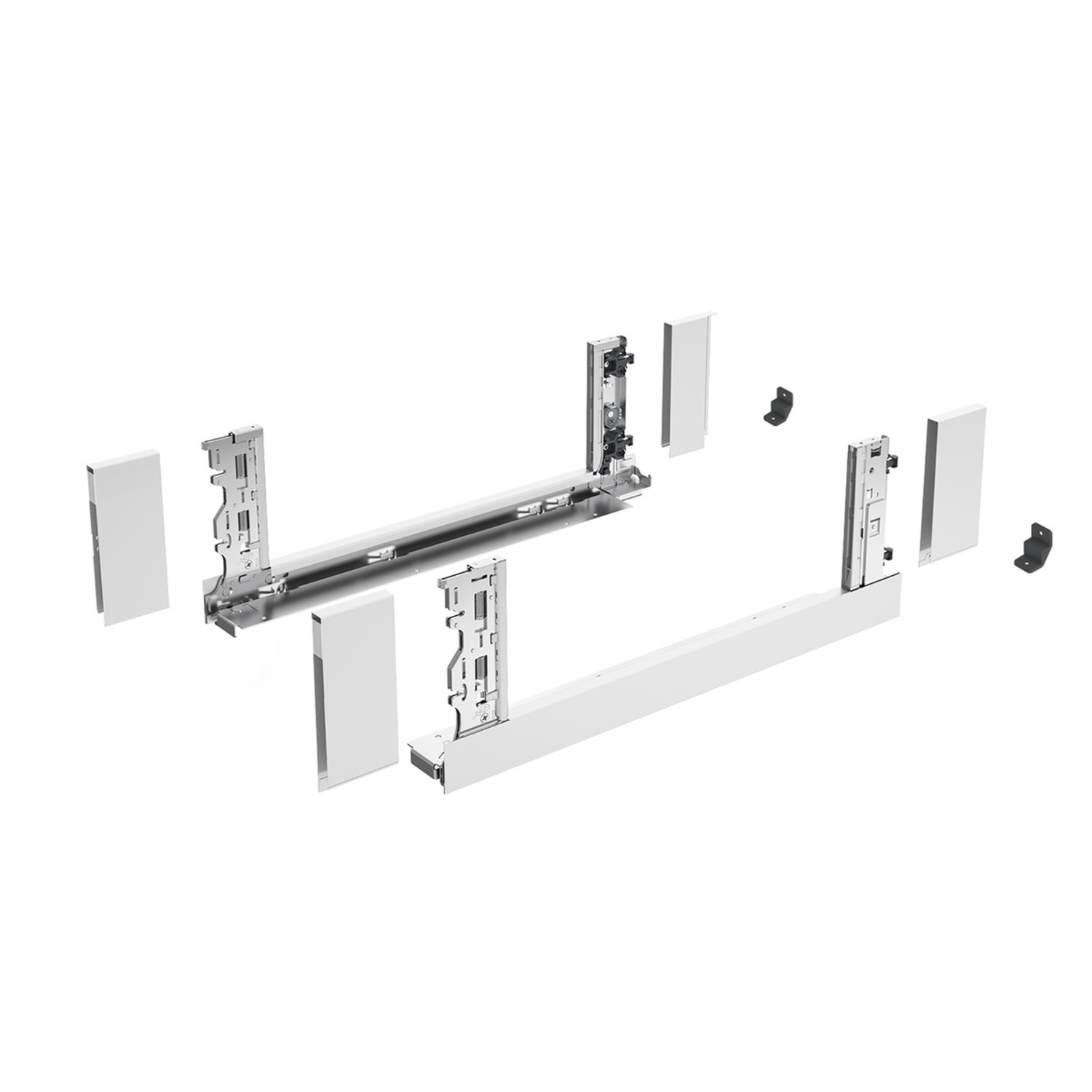 AvanTech YOU set inlay-zijwand h187 l600 wit L/R zonder frontbevestiging