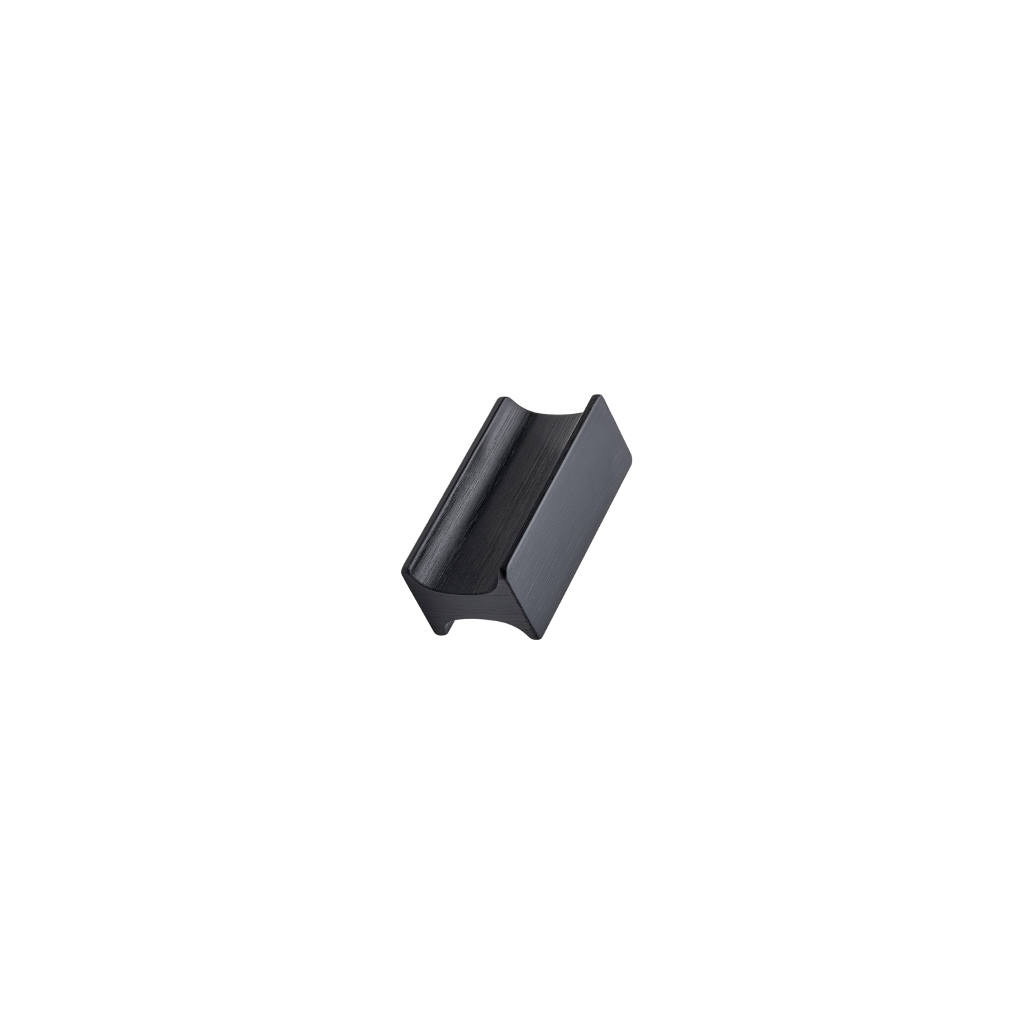 Knop track ba32 l50 alu geborsteld mat zwart
