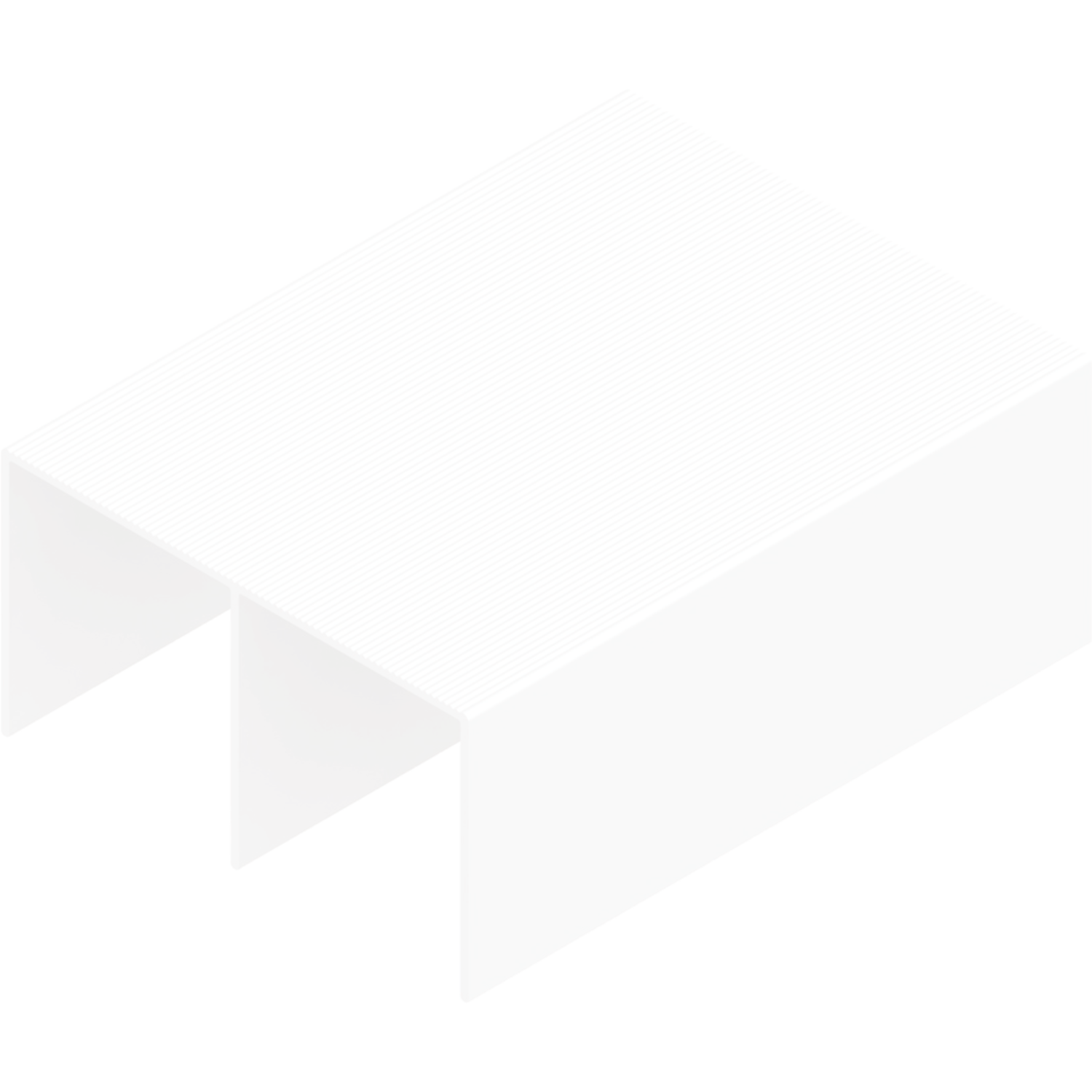 Rail superieur double Terra/Base 6m alu blanc  