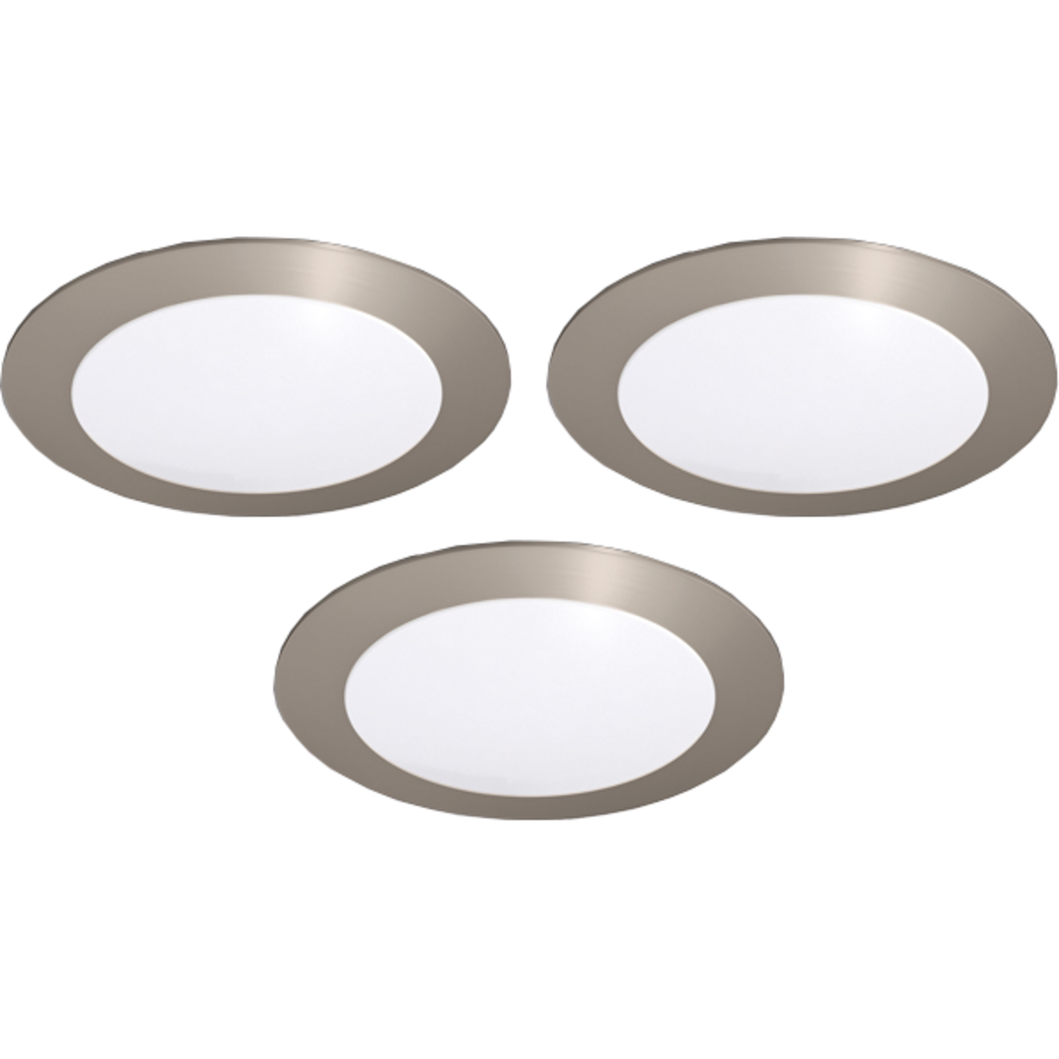Hera set 3 x fr-68 Led 4w 24V 3000K look inox +transfo Led 15 