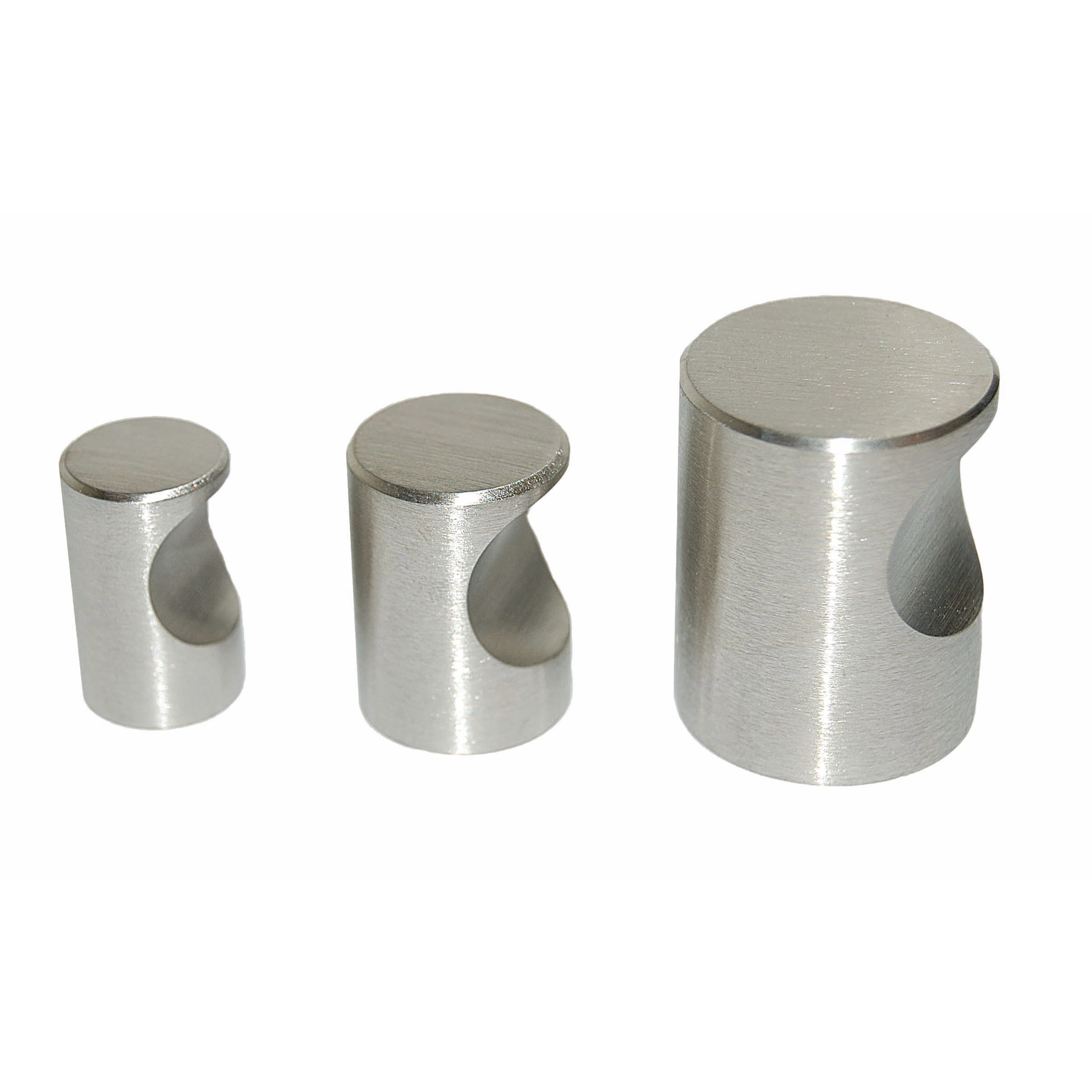 Bouton cylindre d.25mm inox 