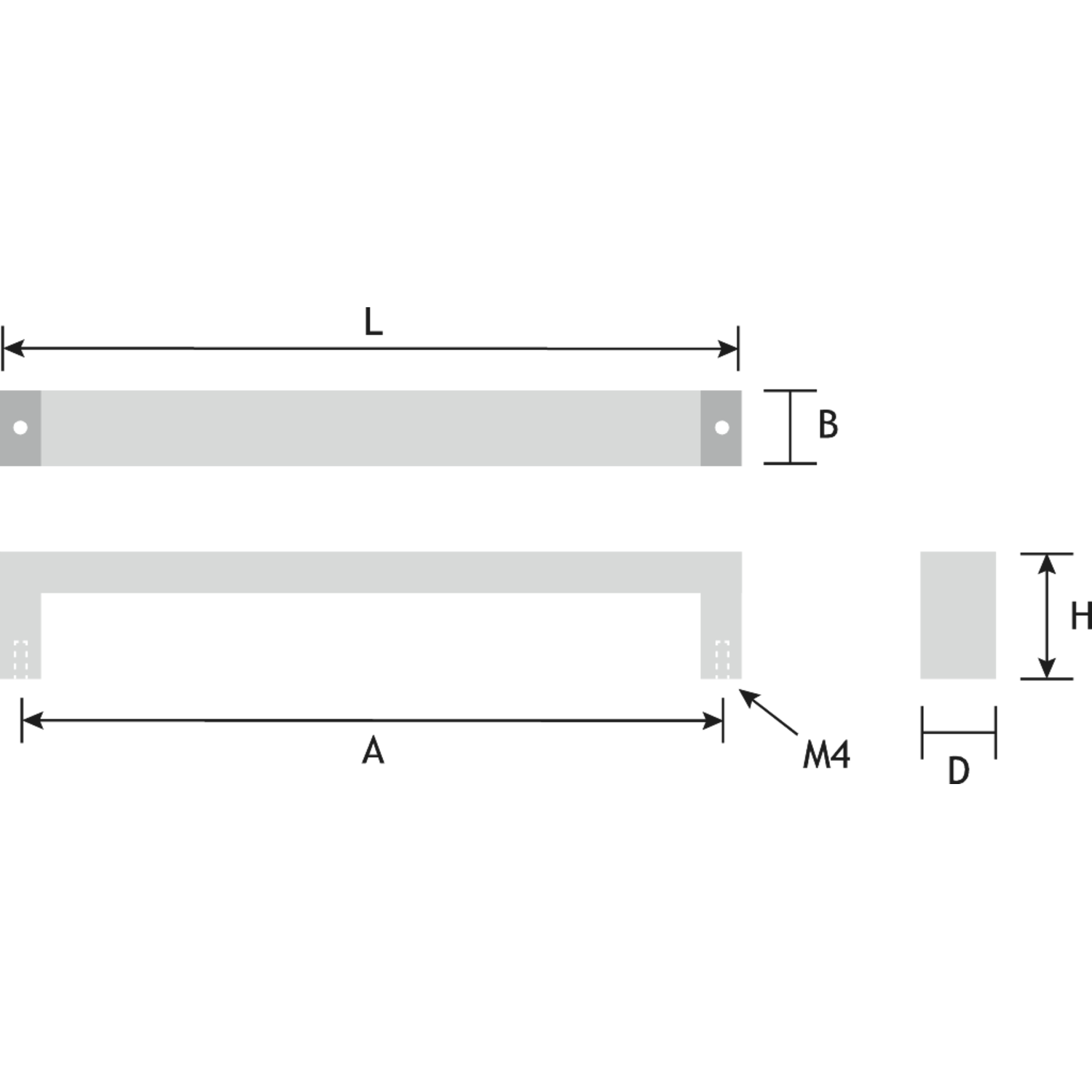 poignée  hios 128mm inox 