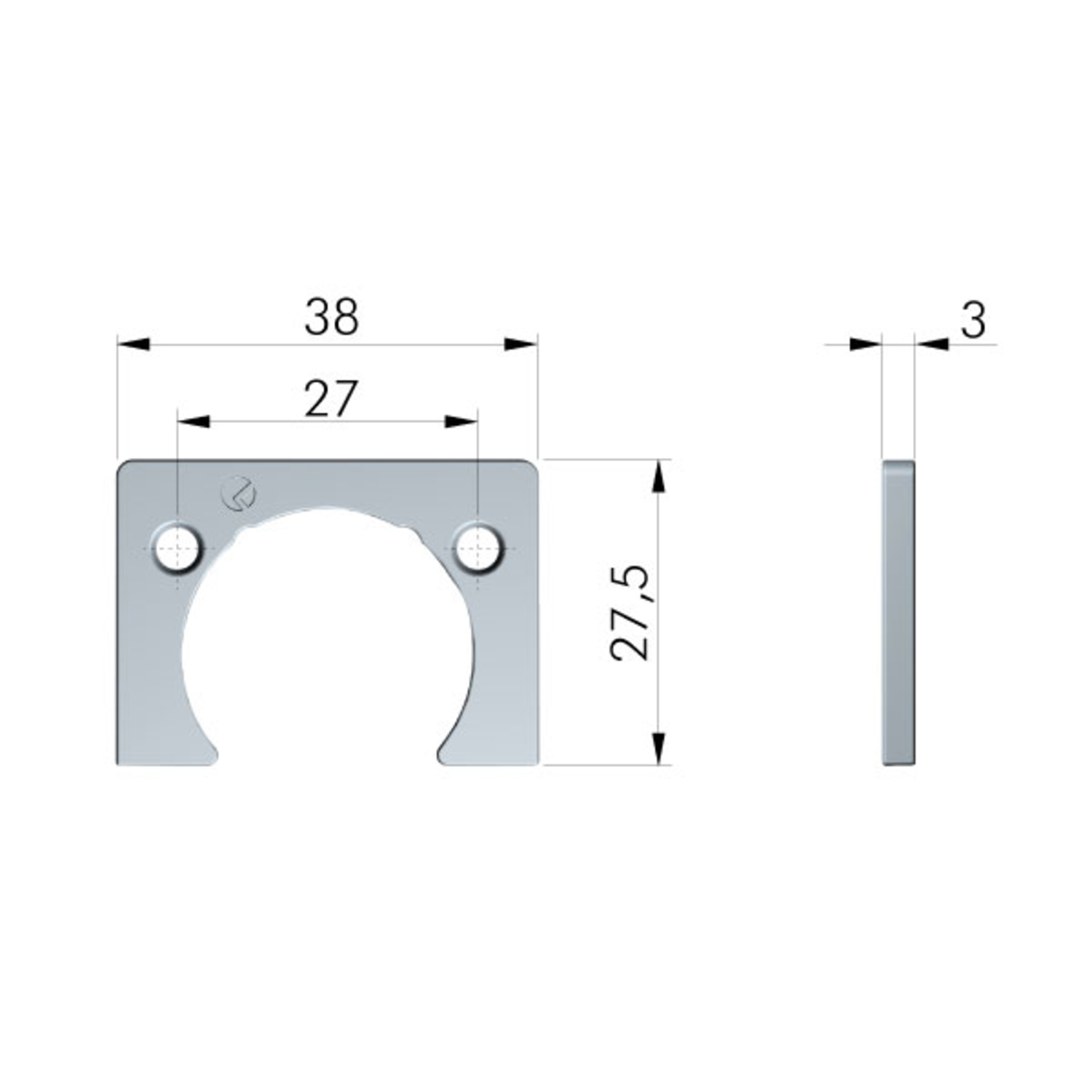 Adaptateur 3mm charnière Kimana 