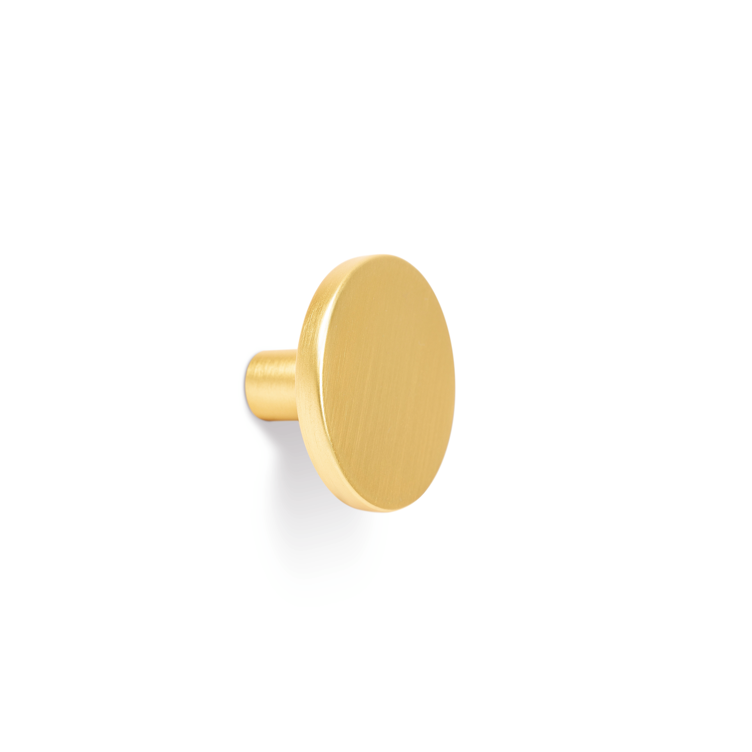 Top como ø41x25mm zamak geborsteld goud