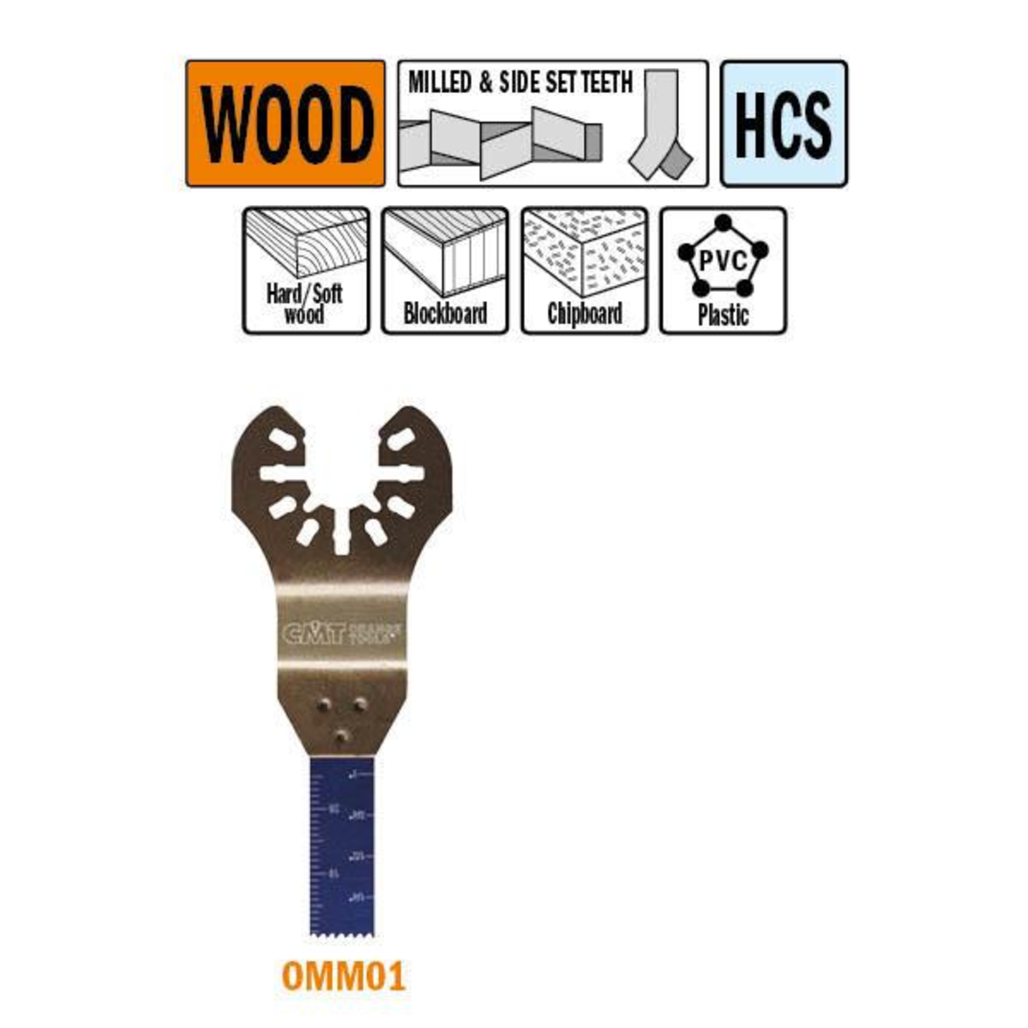 Lame scie multi-outils bois 10mm 1pc 