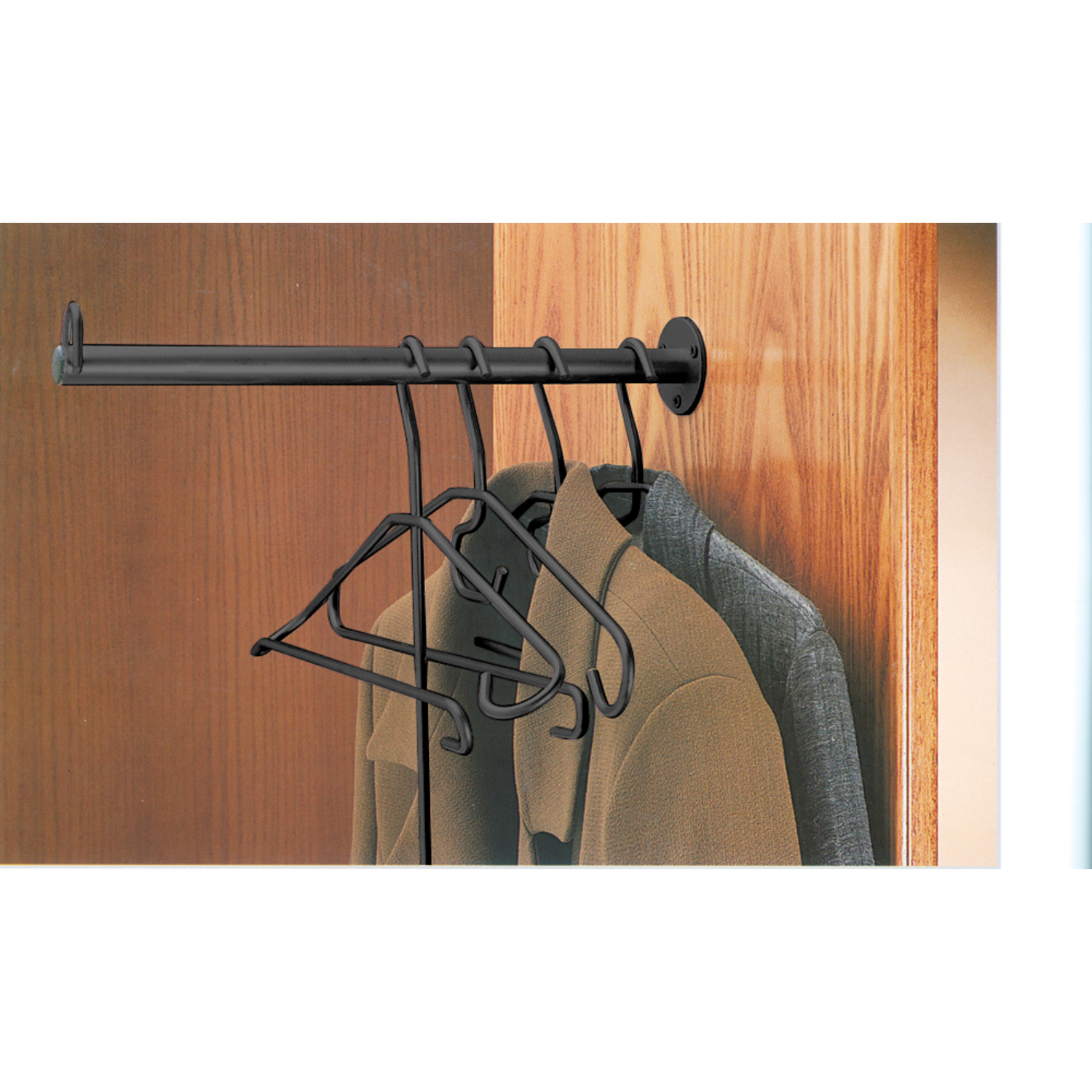 Houder l.30cm stang vast antraciet