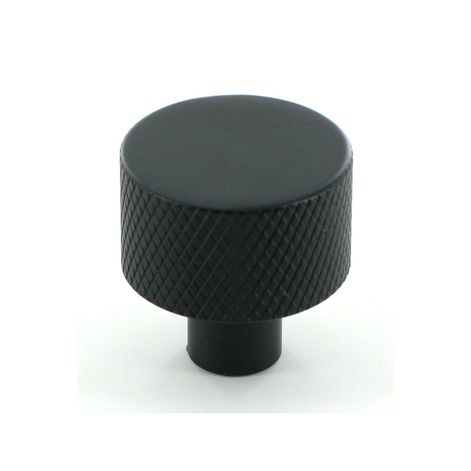 Bouton gront zamak noir mat d24mm 