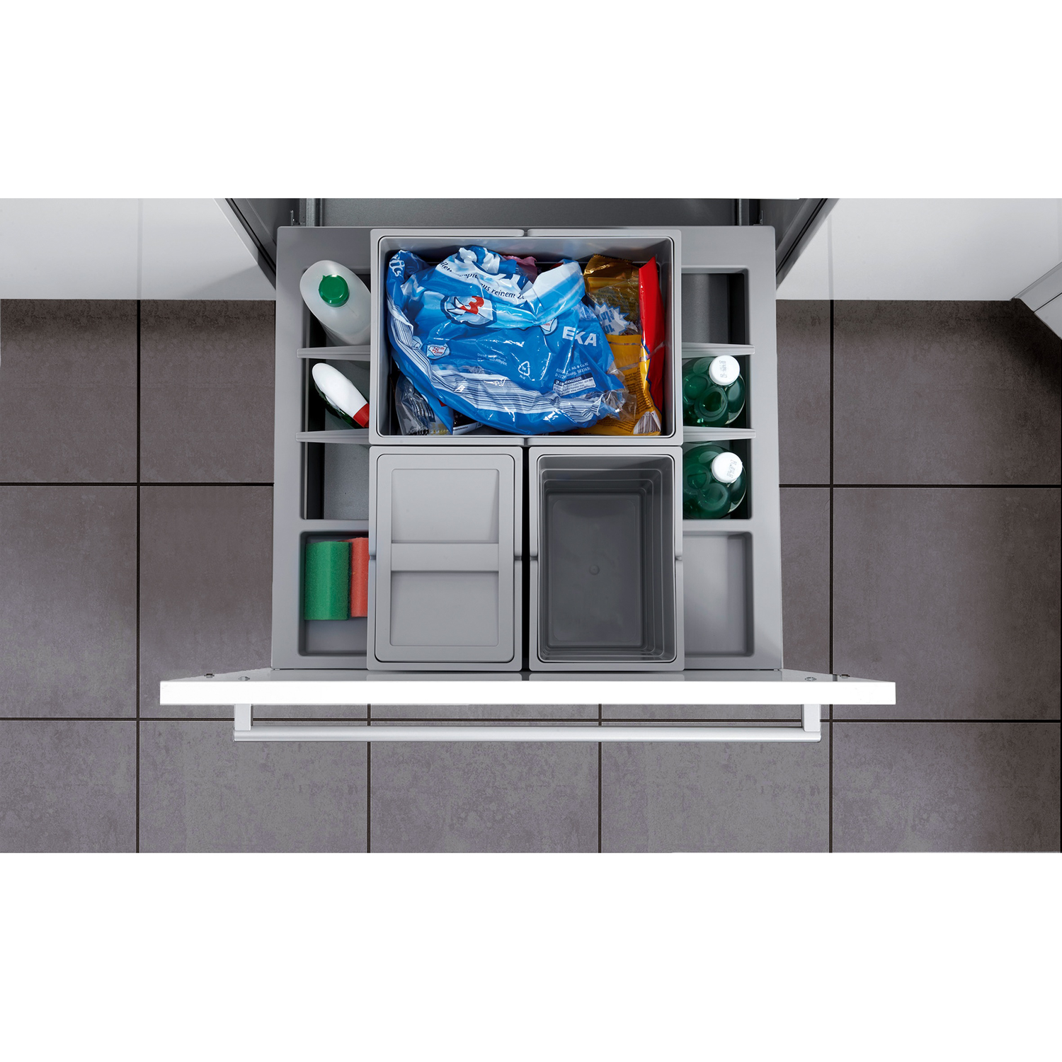 Hailo separato poubelle k 60 cm 35l 18l + 2x8,5l 