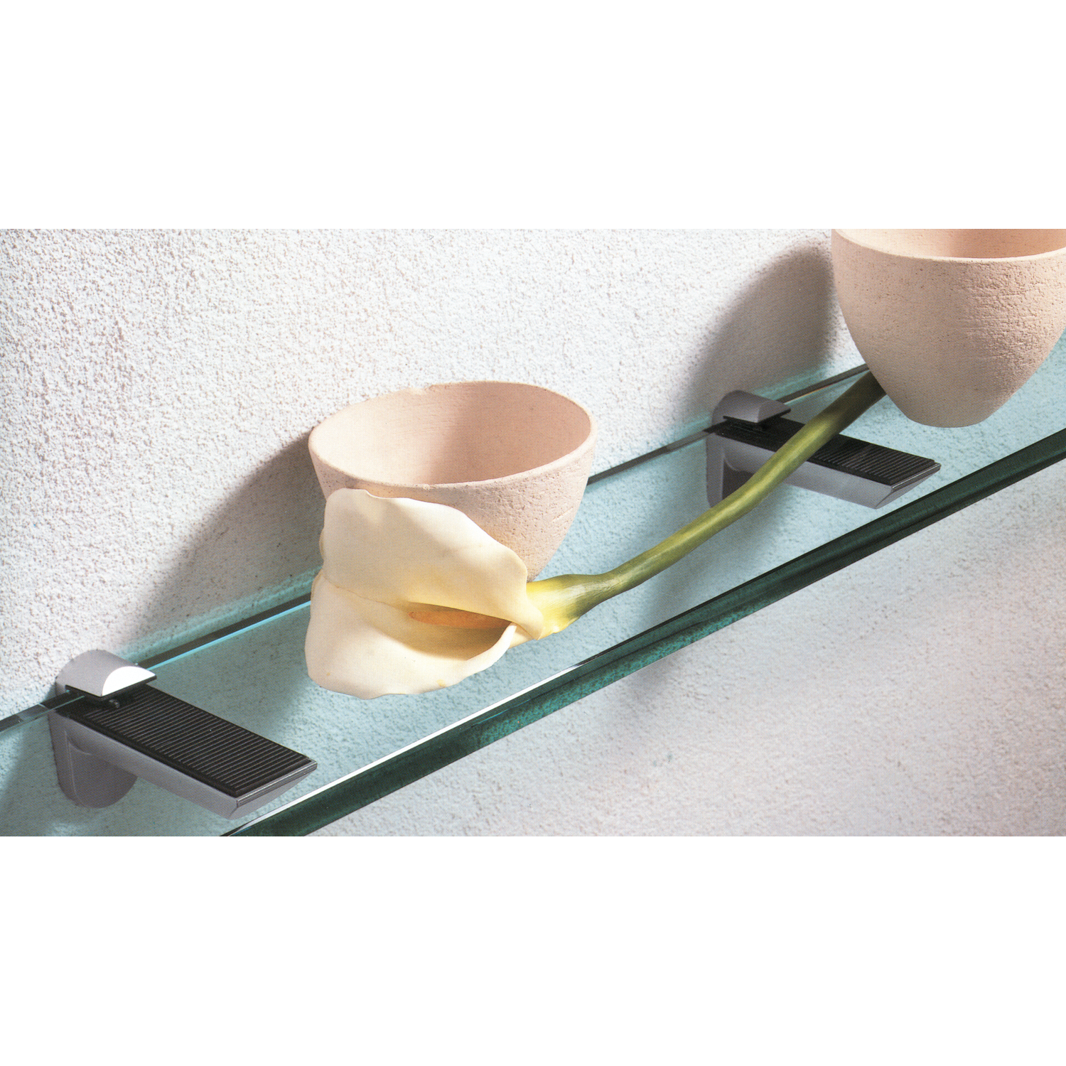 Support tablette verre kaiman 8-40mm 25kg inox 