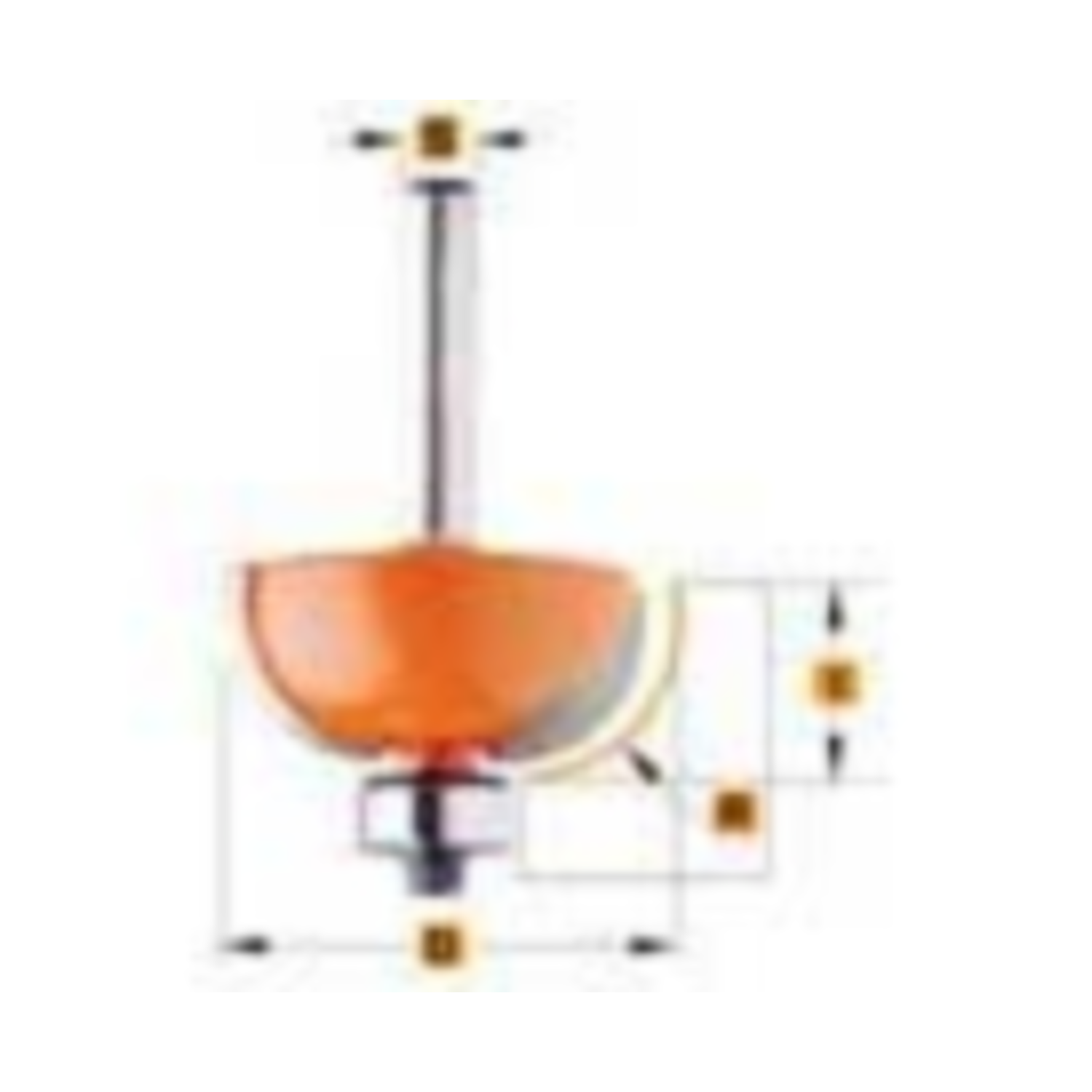 Bolle radiusfrees met geleidelager r=12,7 d=38,1 i=15,5