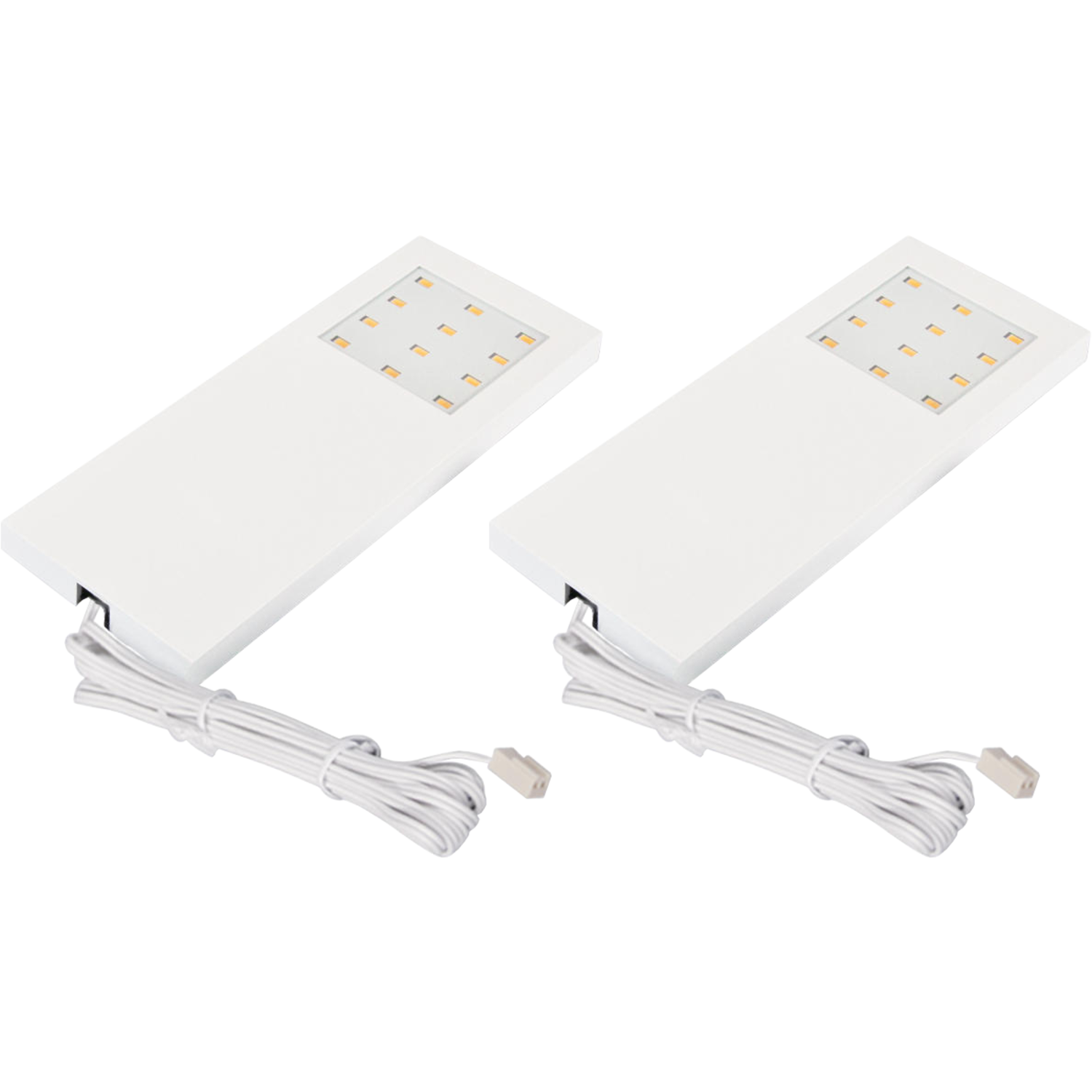 Hera set 2 x slim-pad Led 5w 24V 3000K blanc +transfo 15W