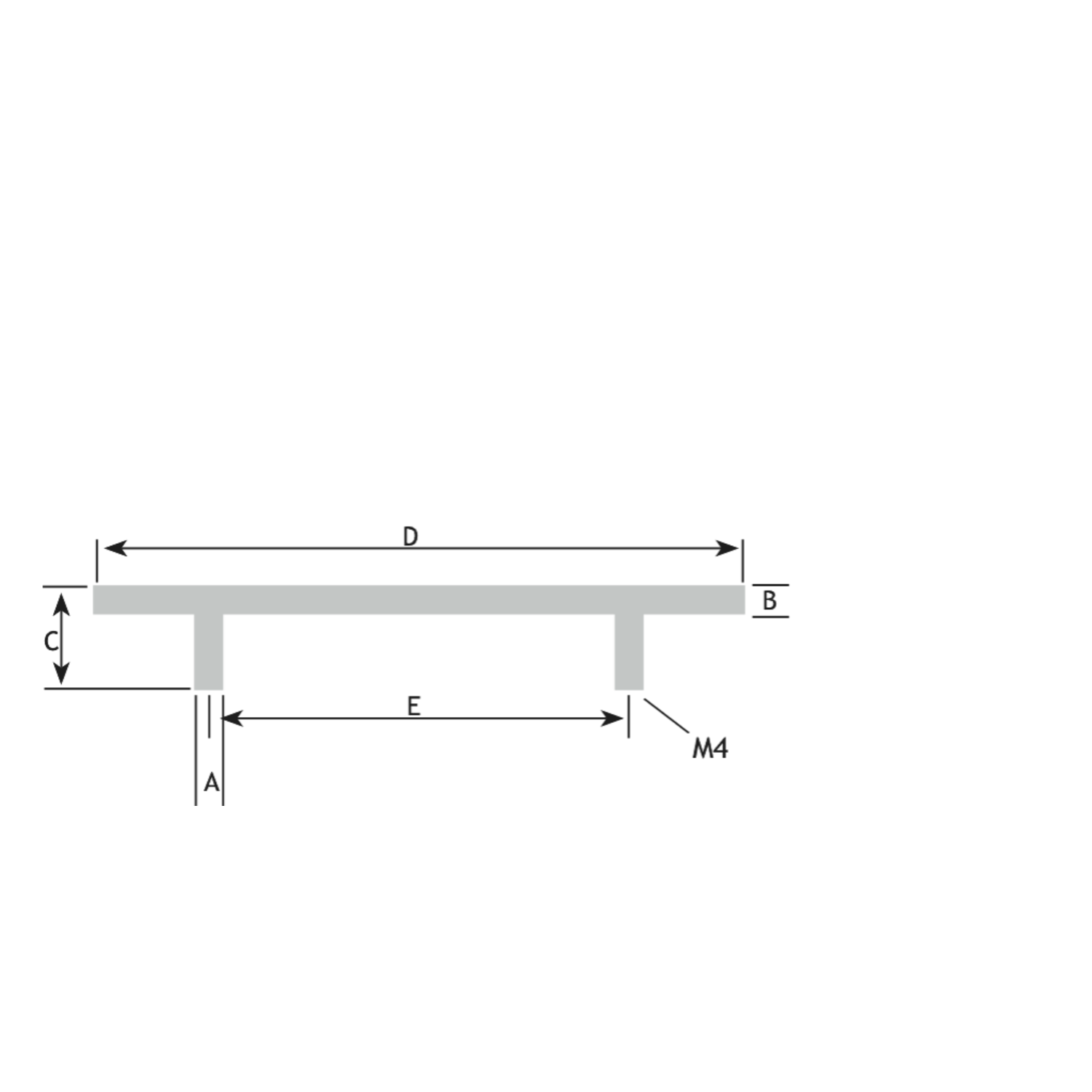 Trekker d.12mm l.1180mm (1130) alu