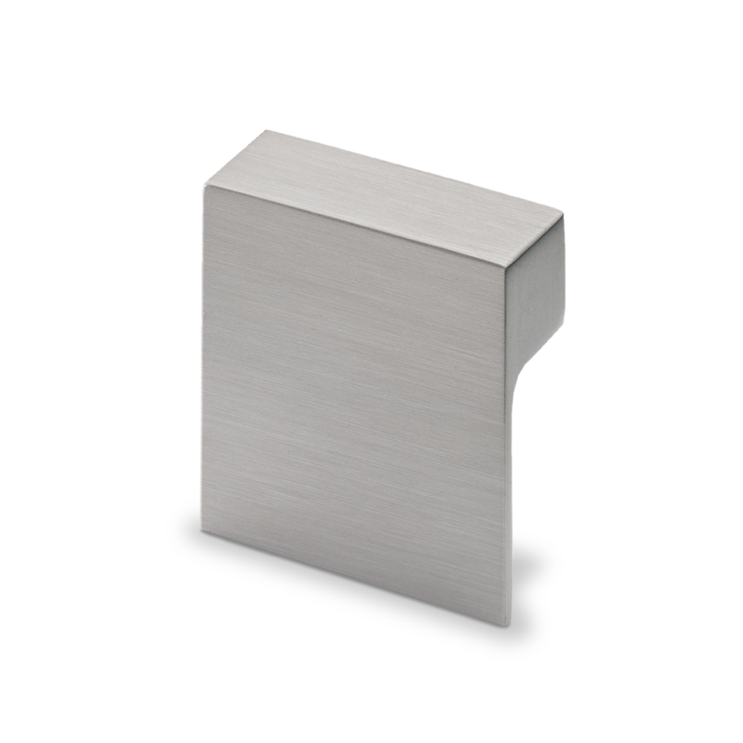 Poignée Venusia, entraxe de perçages 32, L 60 mm, B 60 mm, H 21 mm, aspect inox brossé