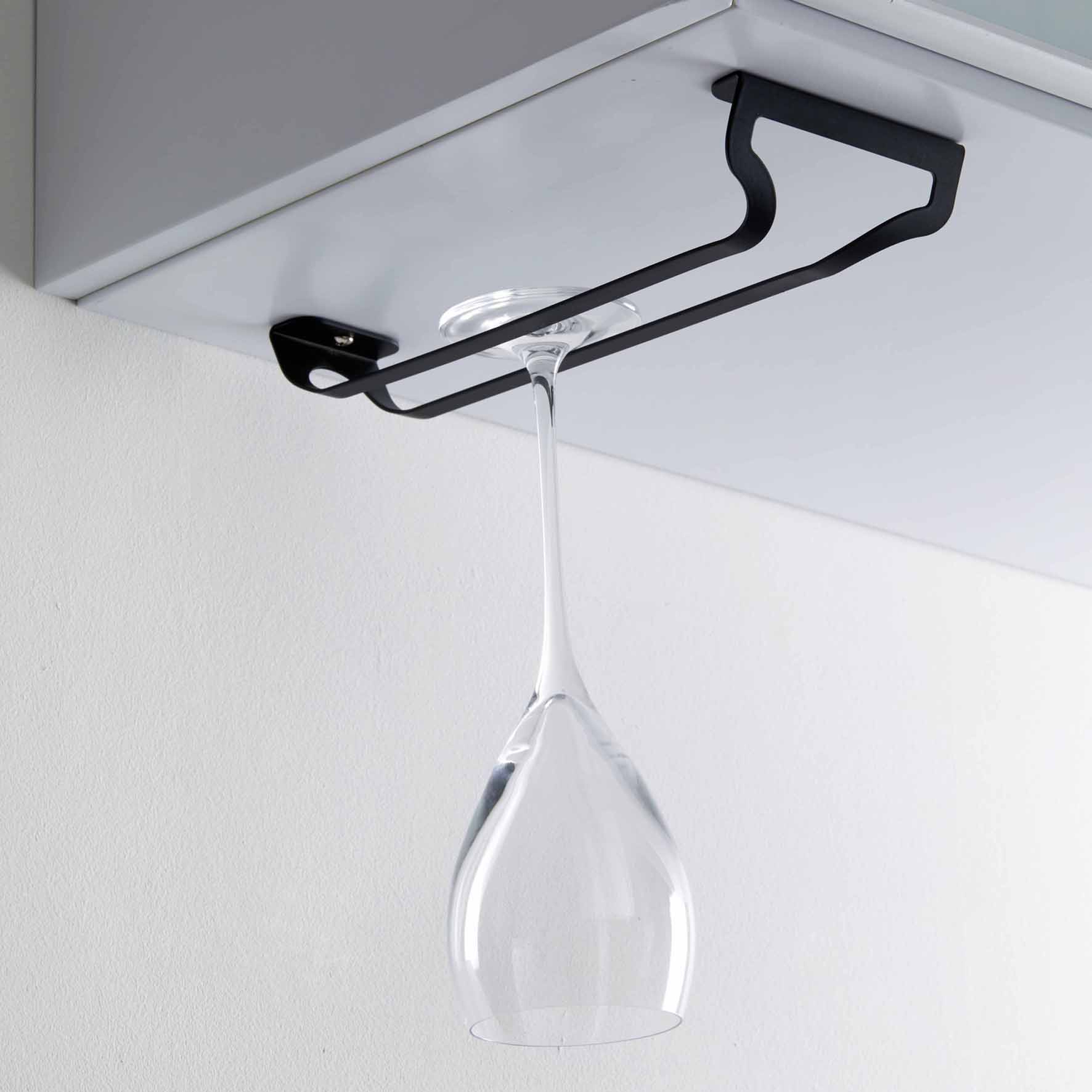 Porte-verres simple noir mat - 3 verres 