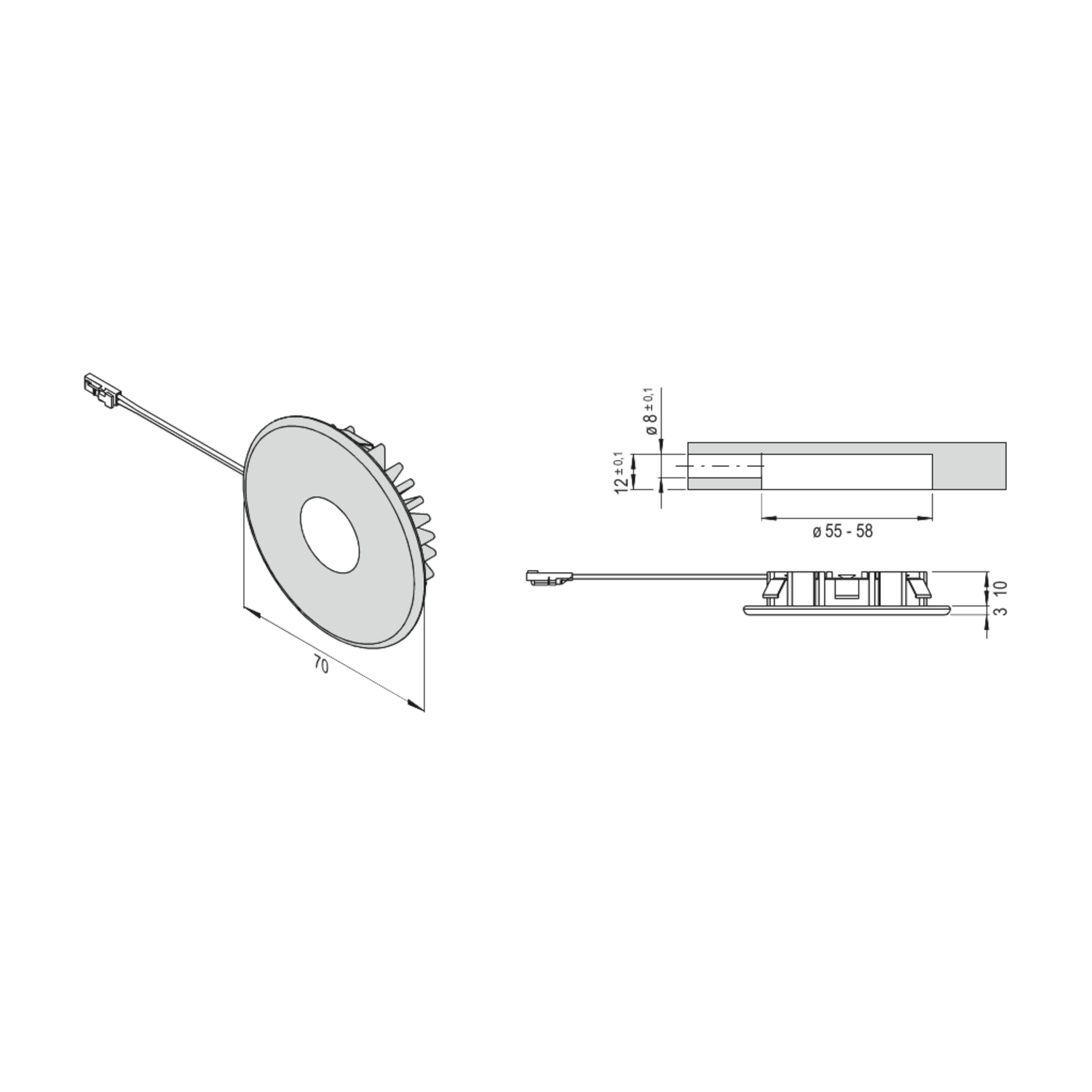 Led Emotion super Light 2.9w, 12V, 3000K-6500K ino 