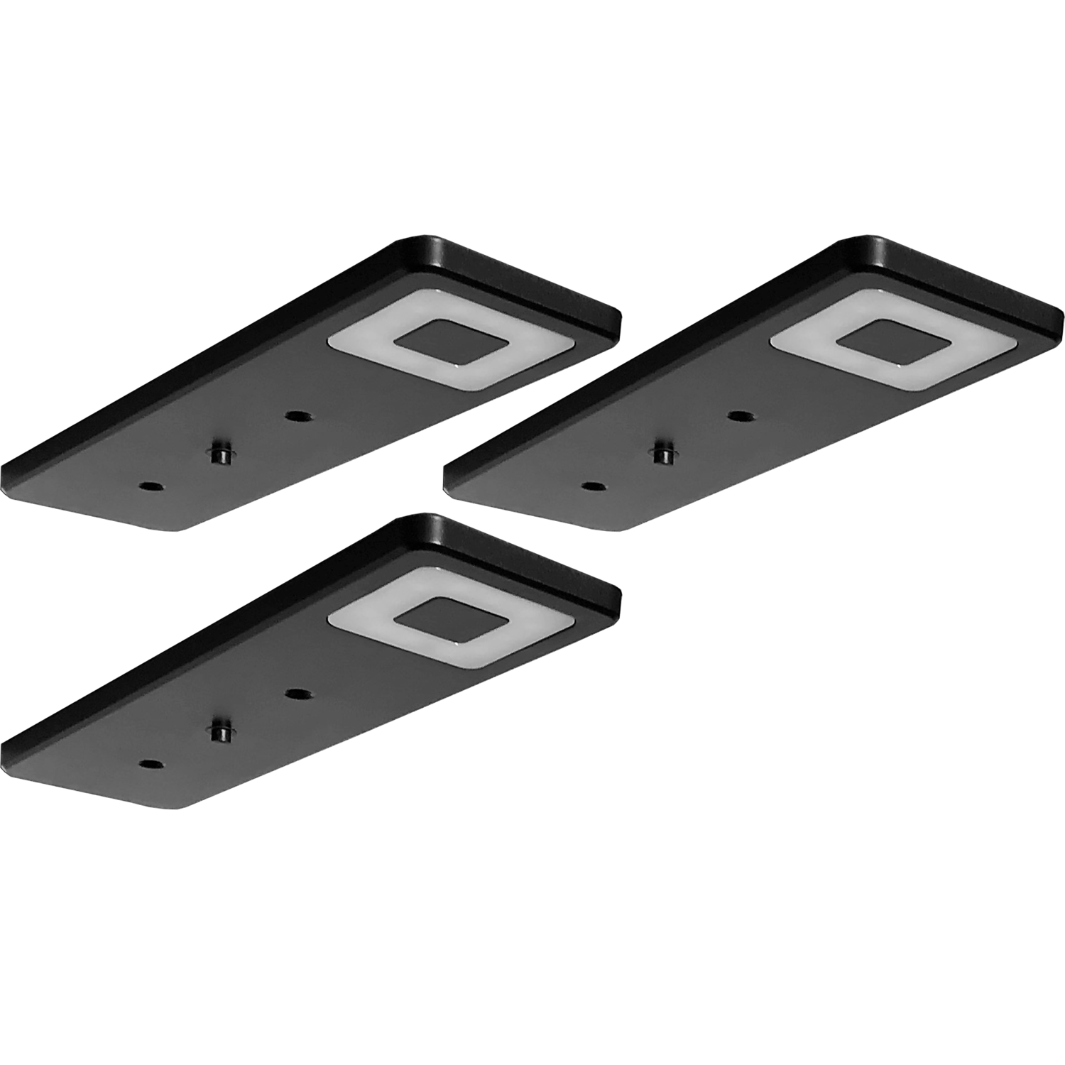 Set 3 Led roeled 3W 4000K 12V noir- interrupteur centRAL + convertisseur