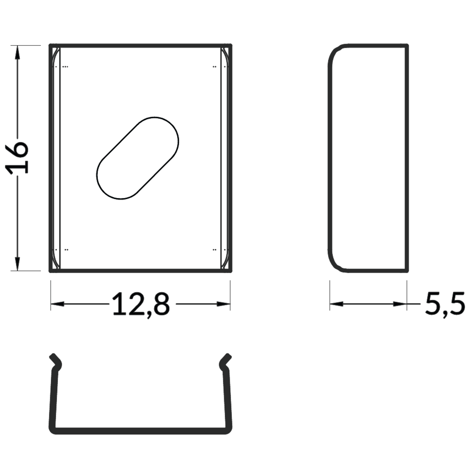 Plaque de montage Z Flexible blanc 